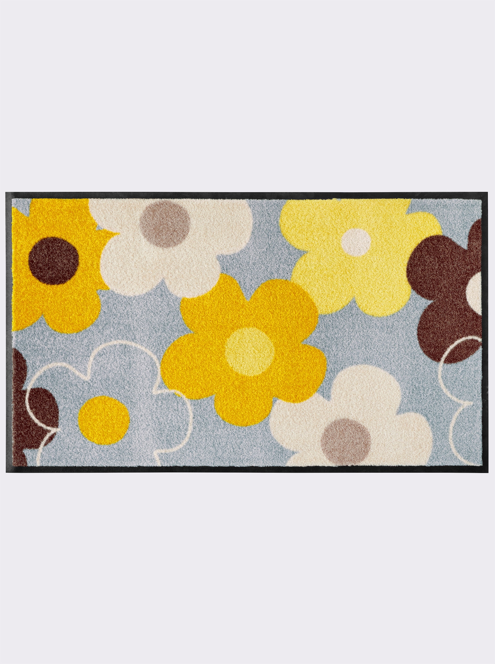 heine home Fußmatte - grau-gelb-gemustert
