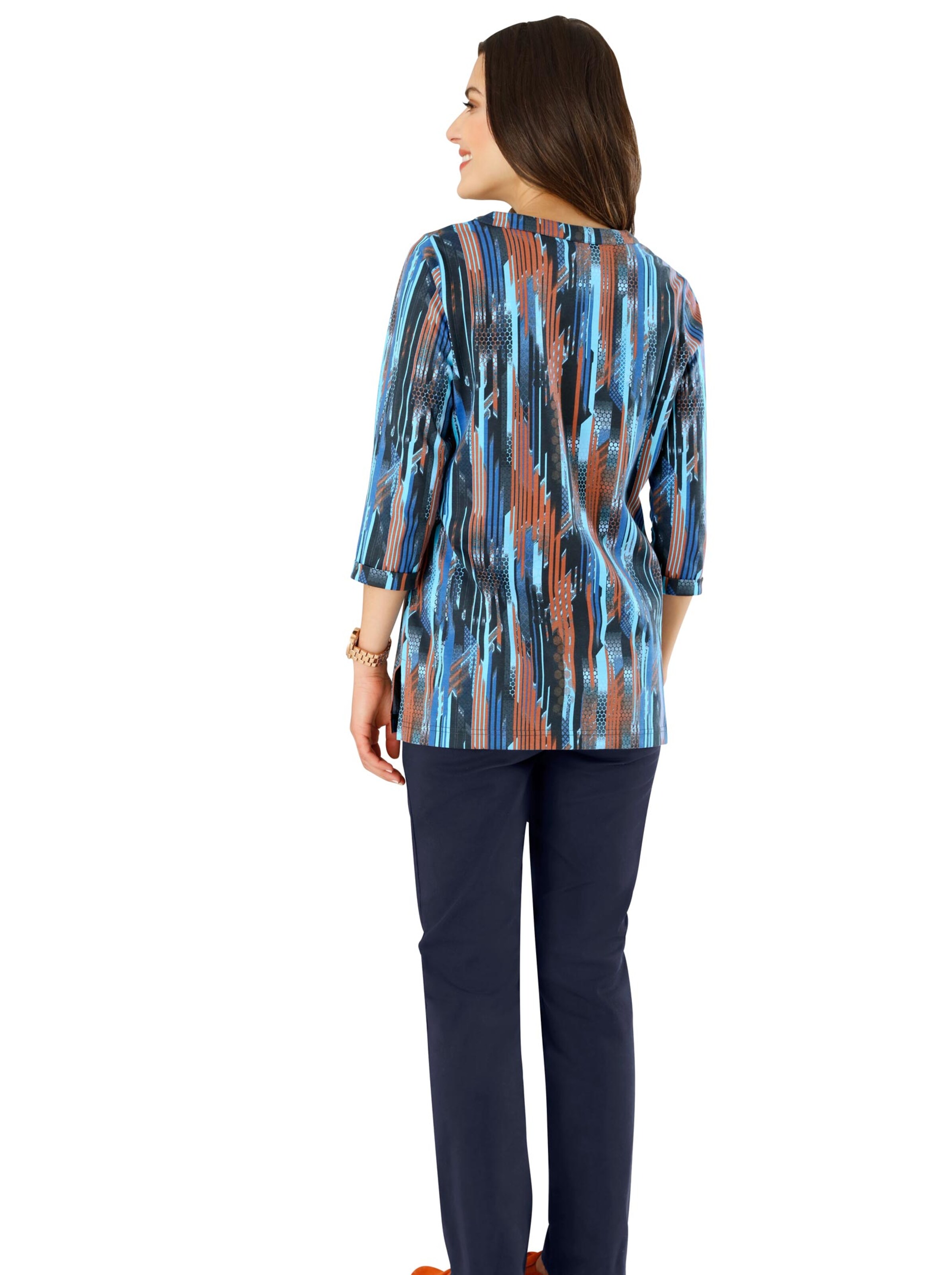 Shirt - blau-gemustert