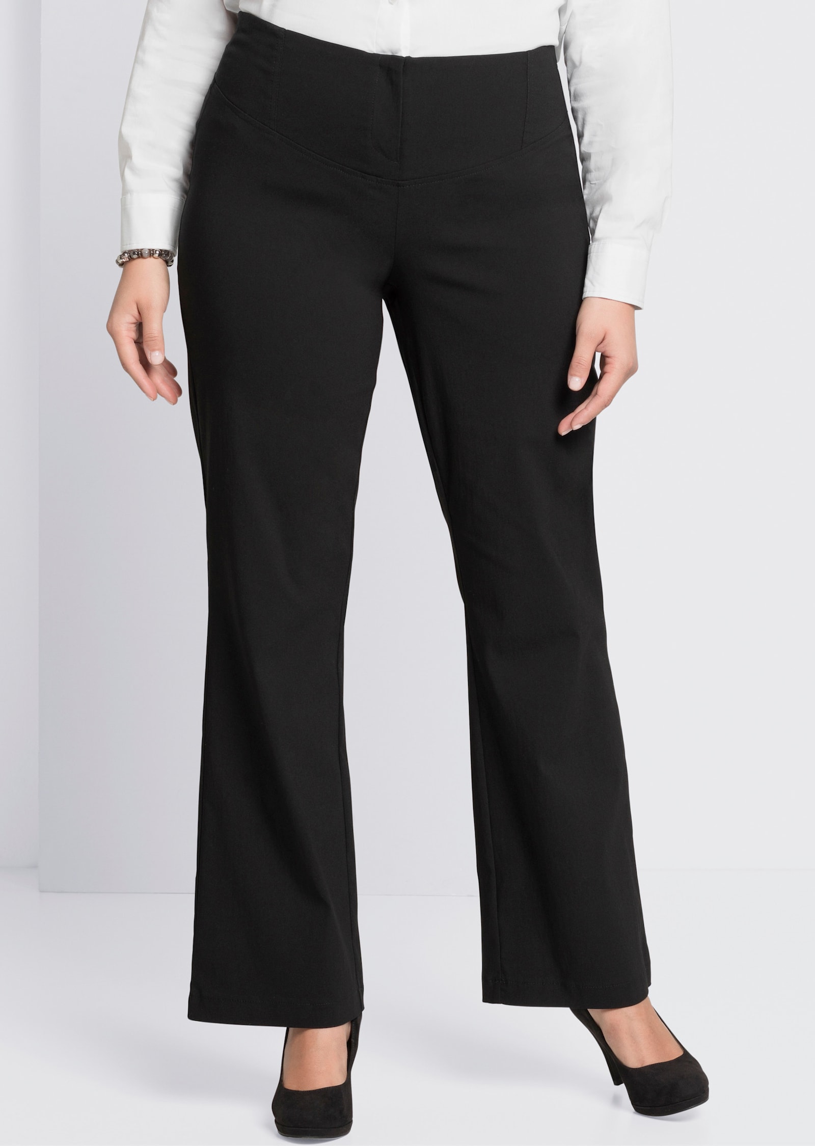 sheego Bootcuthose mit Shaping-Effekt - schwarz