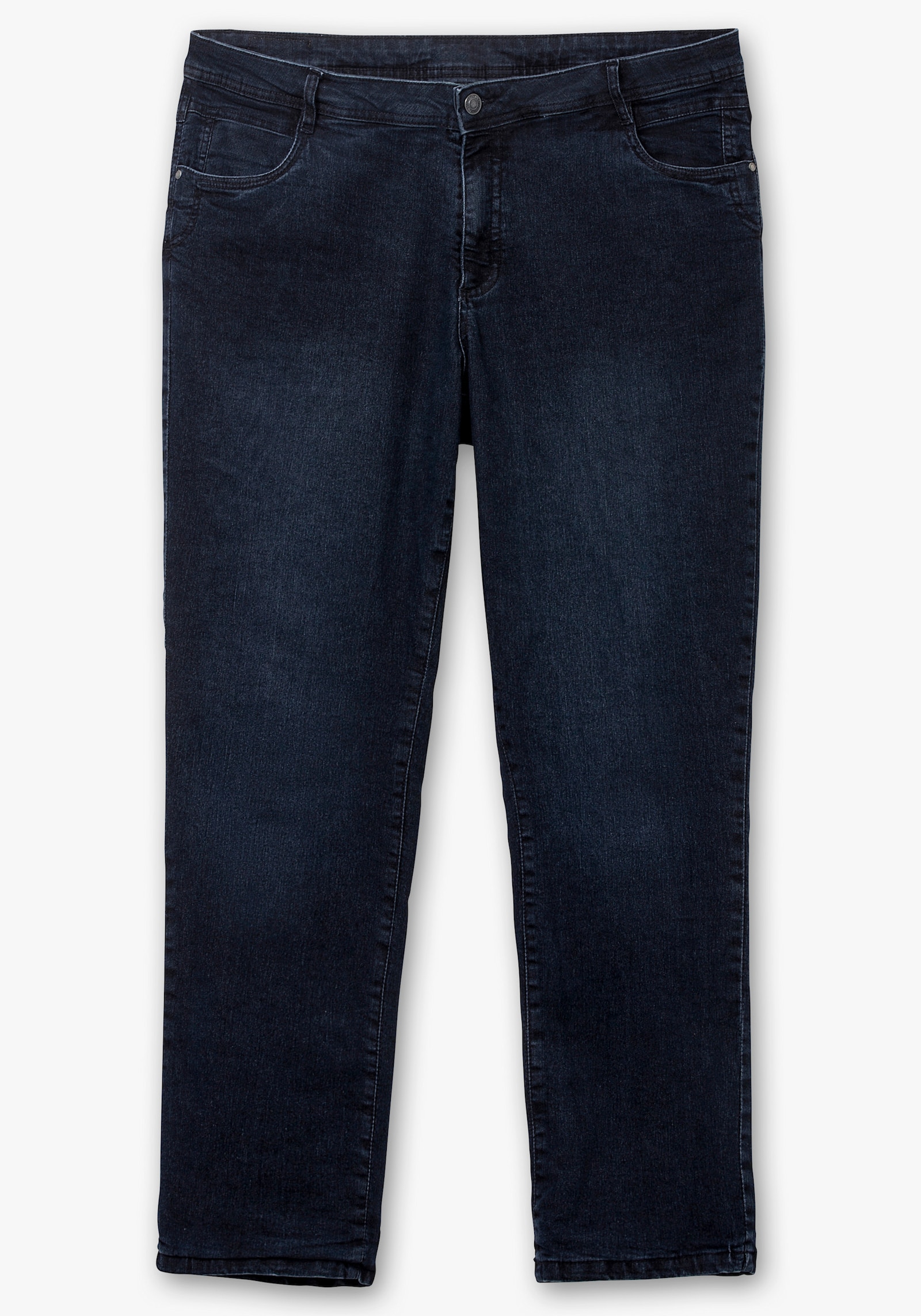 Thermojeans mit kariertem Futter - dark blue-denim