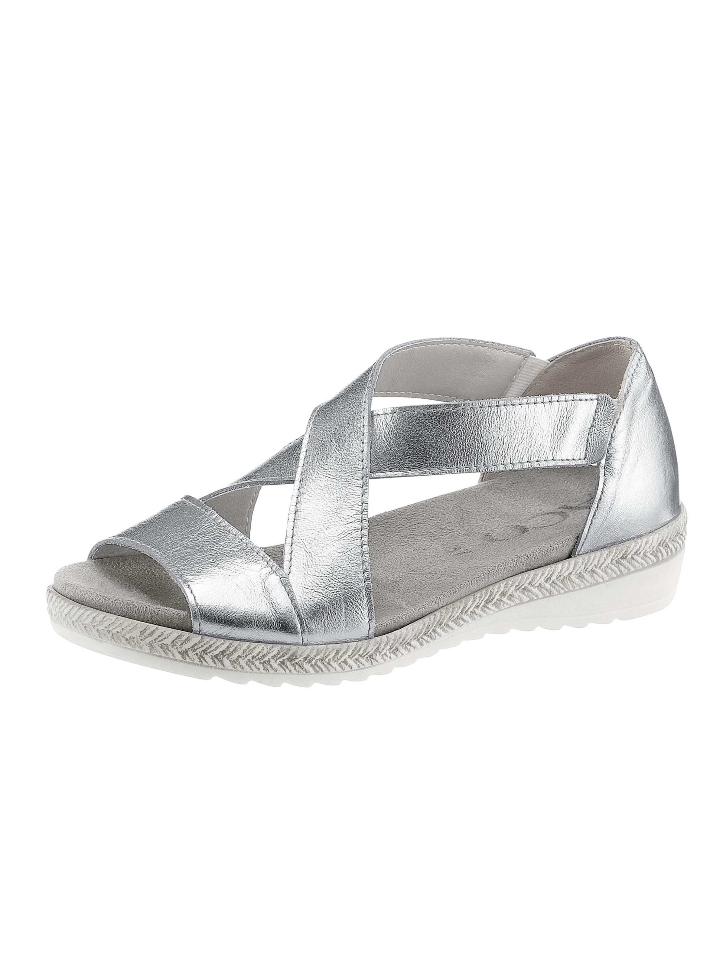Sandalette - silberfarben