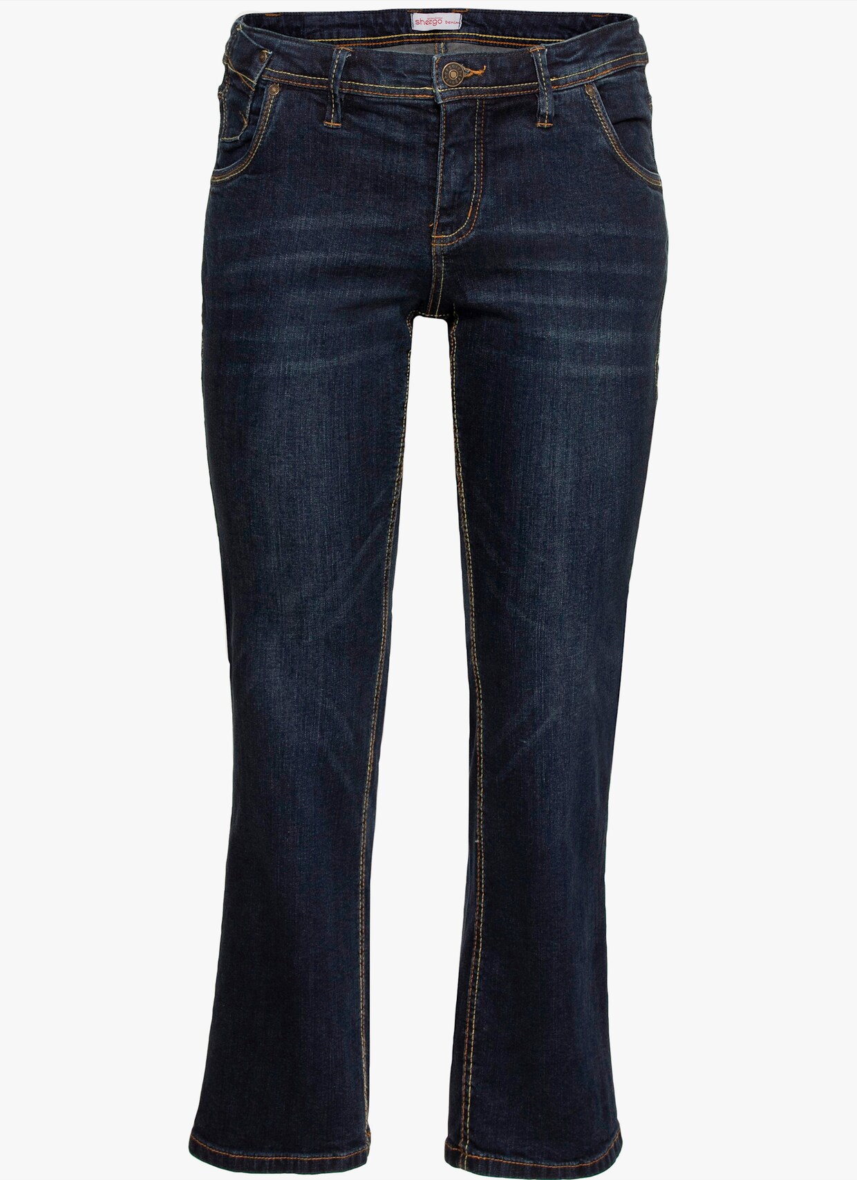 sheego Gerade Jeans - dark blue denim