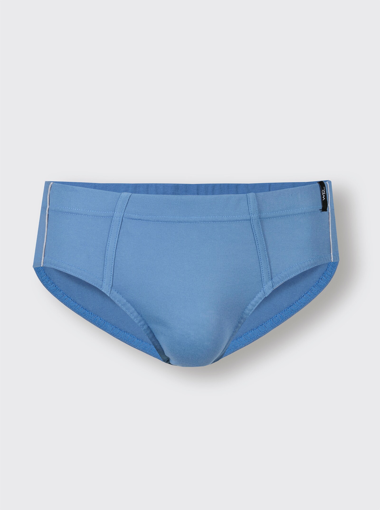 wäschepur men Slips - grau-meliert-mittelblau
