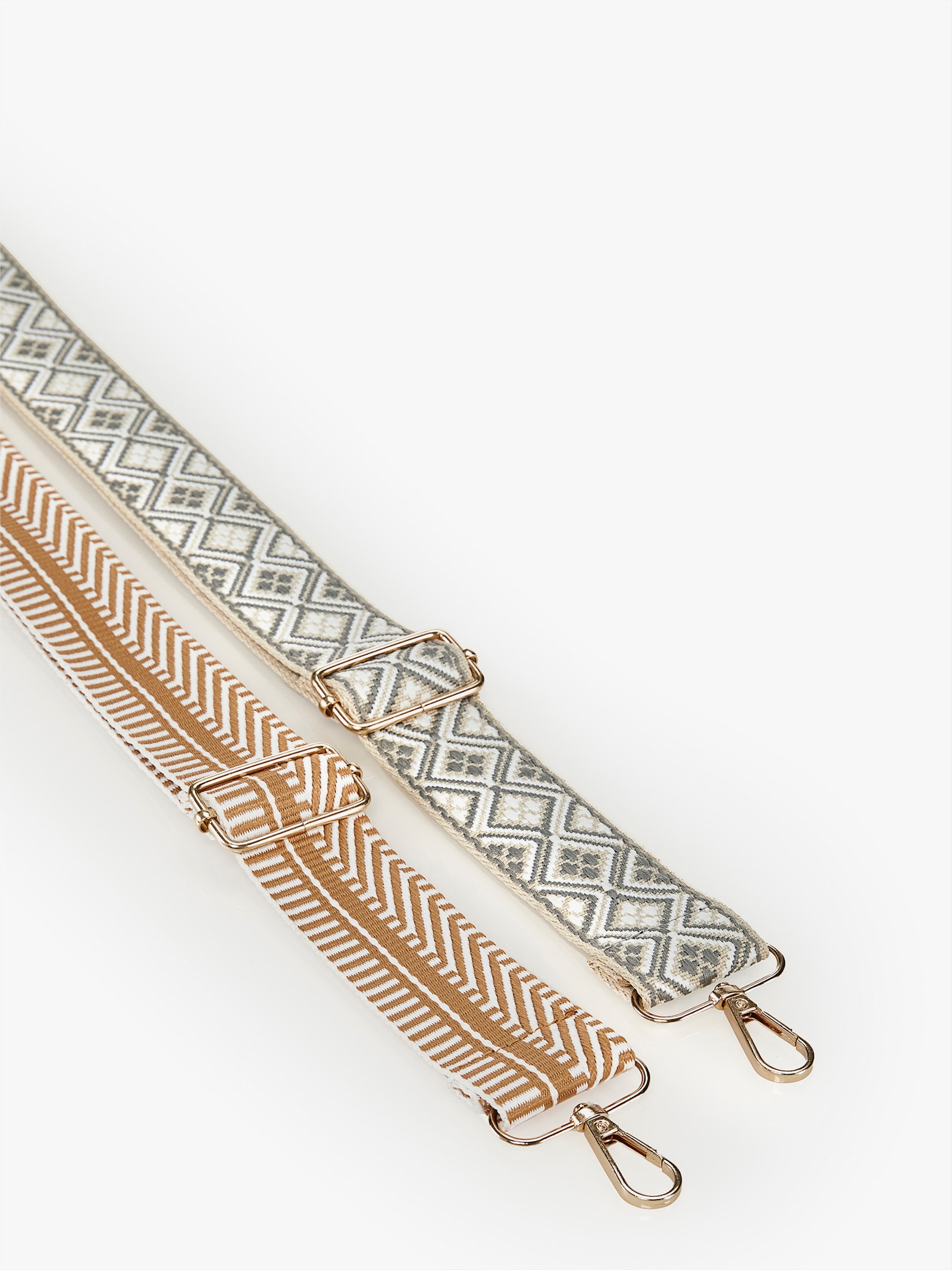Tasche mit Wechselgurt - grau