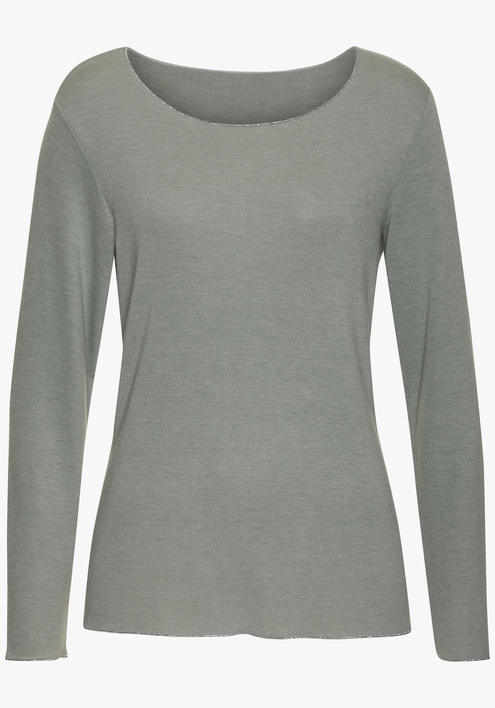 LASCANA Langarmshirt - lindgrün