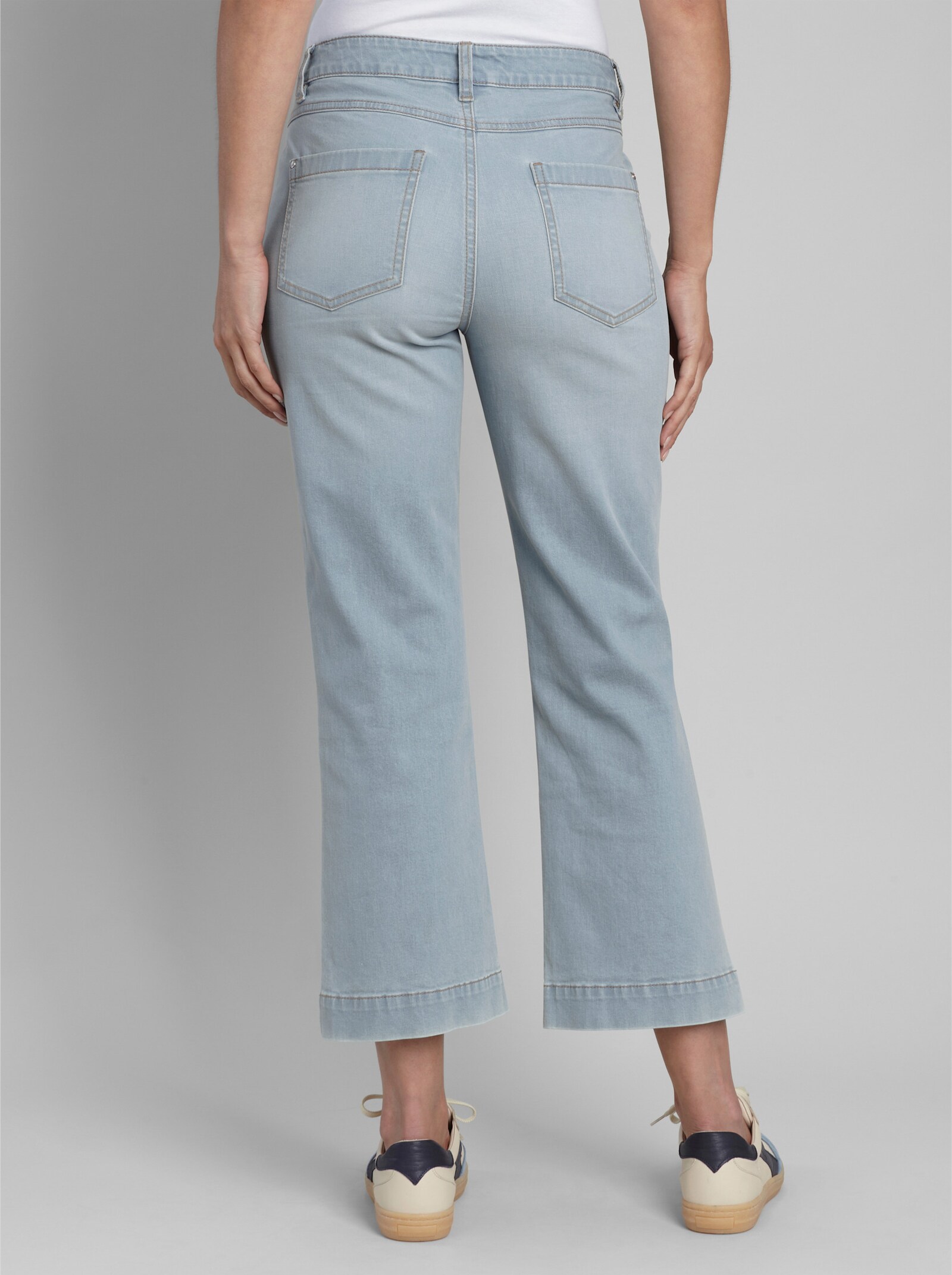 heine 5-Pocket-Jeans mit weitem Bein - blue-bleached