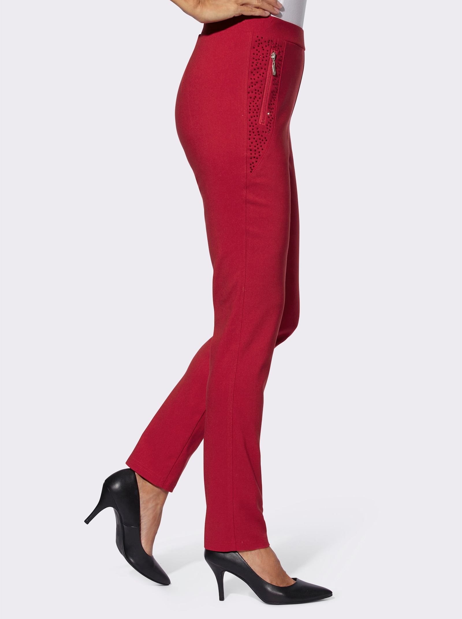 Bengalinhose mit Shaping-Effekt - rot