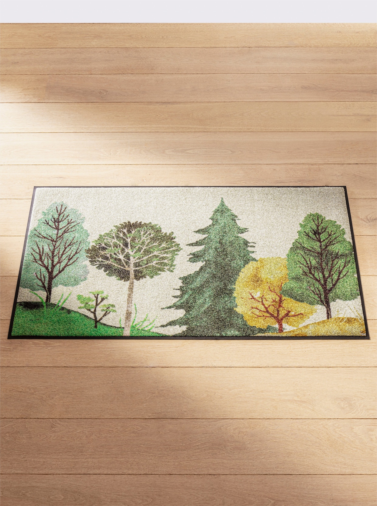 wash+dry by Kleen-Tex Voetmat - groen gedessineerd
