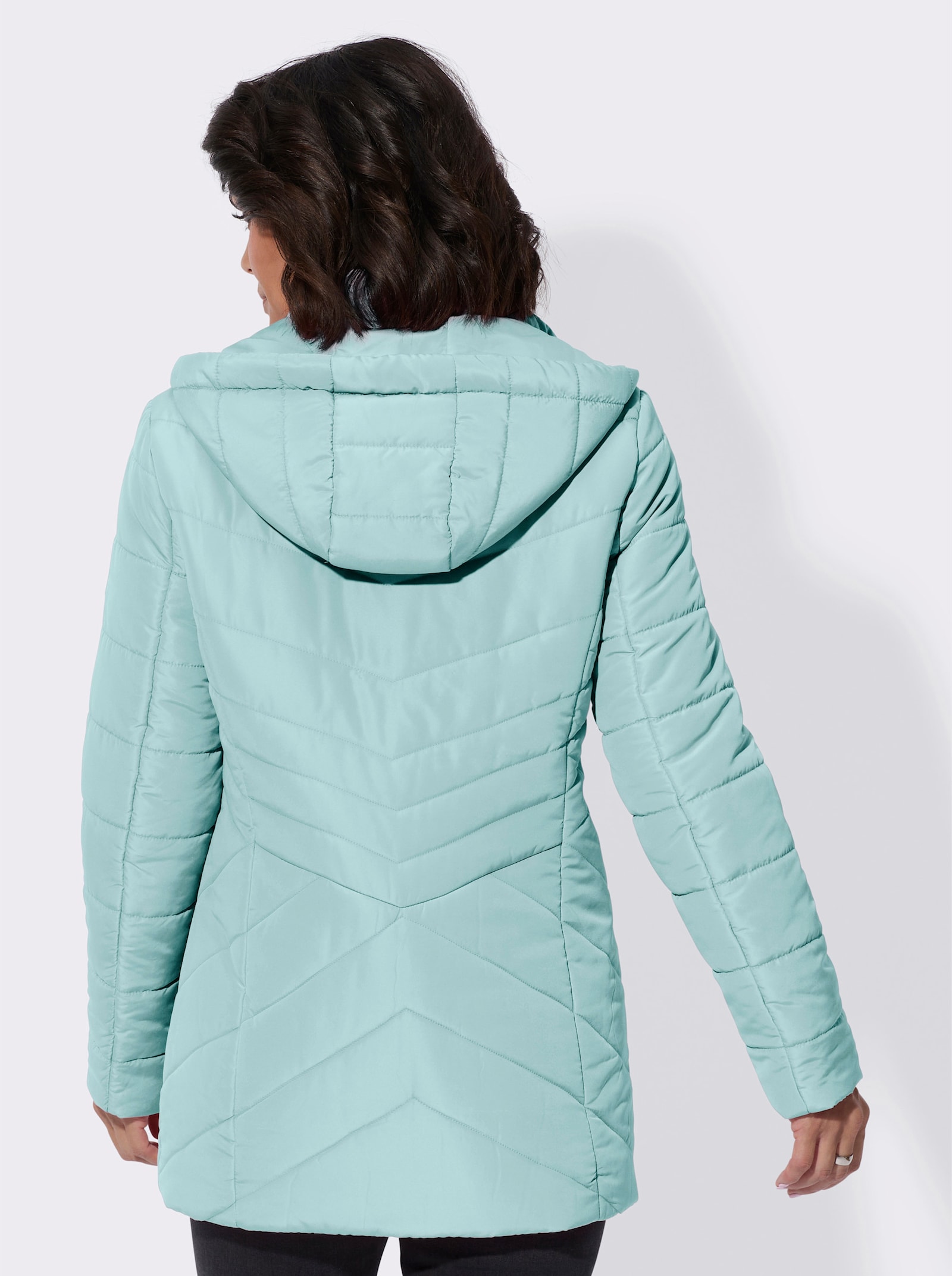 Steppjacke mit Innentasche - kalkmint