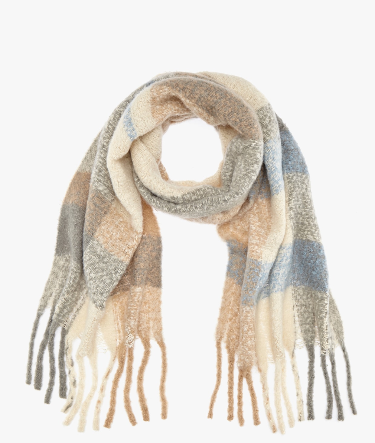 LASCANA Sjaal - beige/lichtblauw/ecru