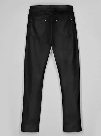 7/8-Jeans mit Jersey-Bund in softer Qualität - schwarz