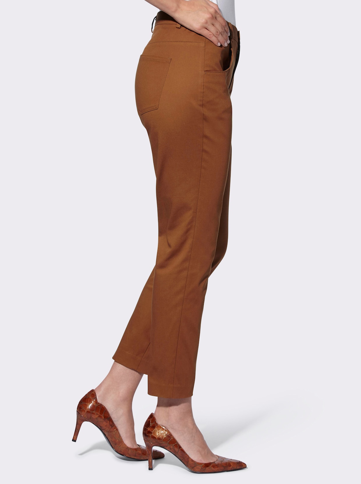 heine pantalon extensible - ambre