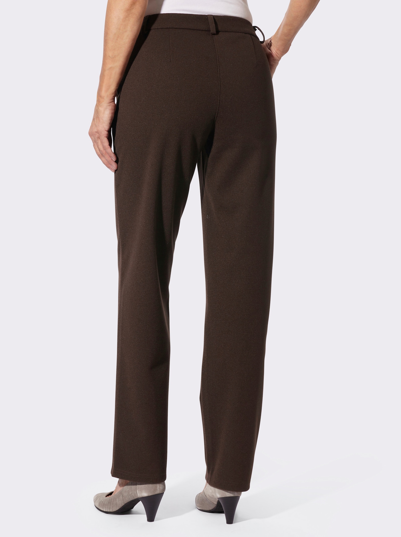 Stoffhose in Jersey-Qualität - schoko