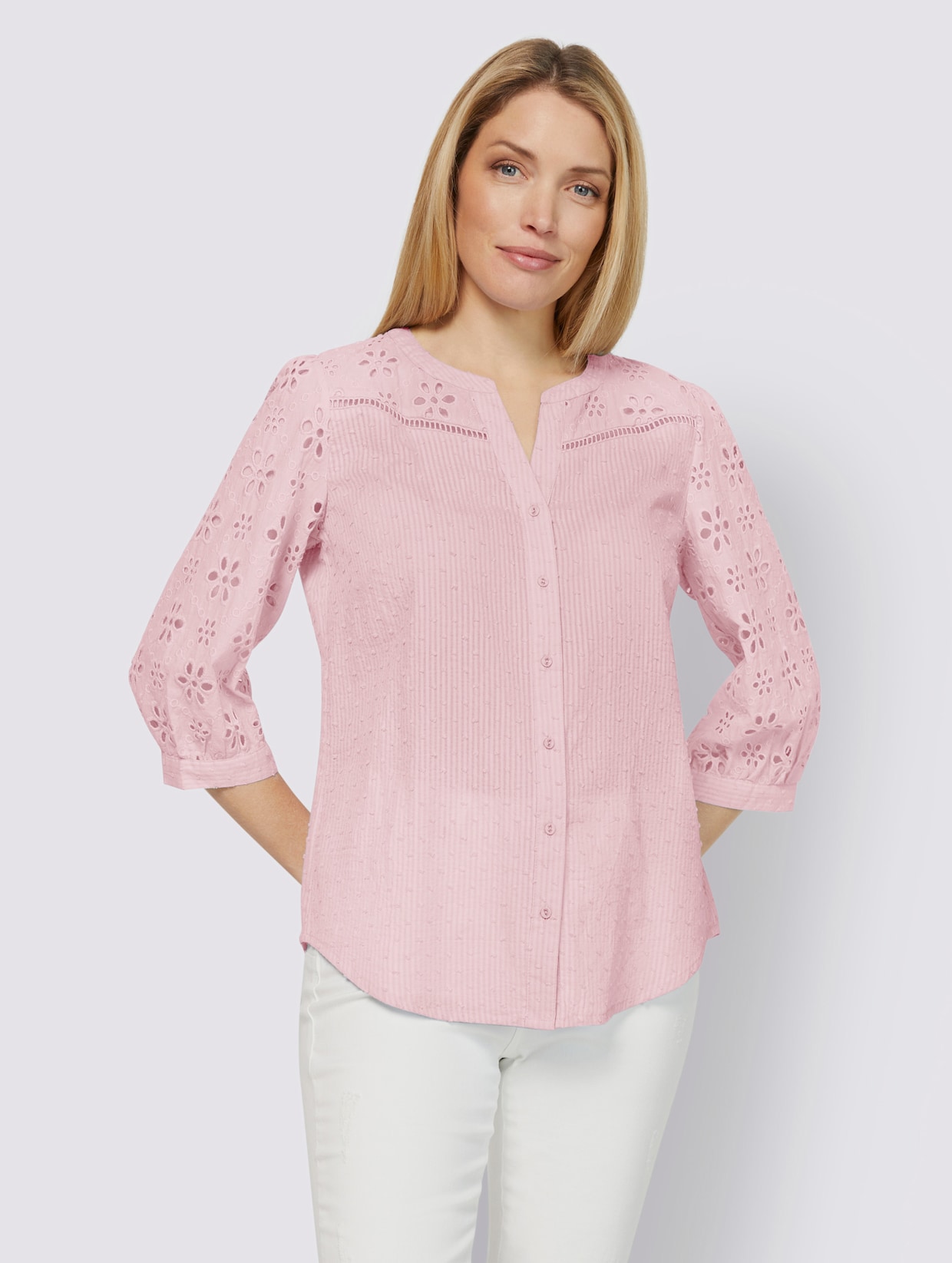 heine Bluse - hellrosé