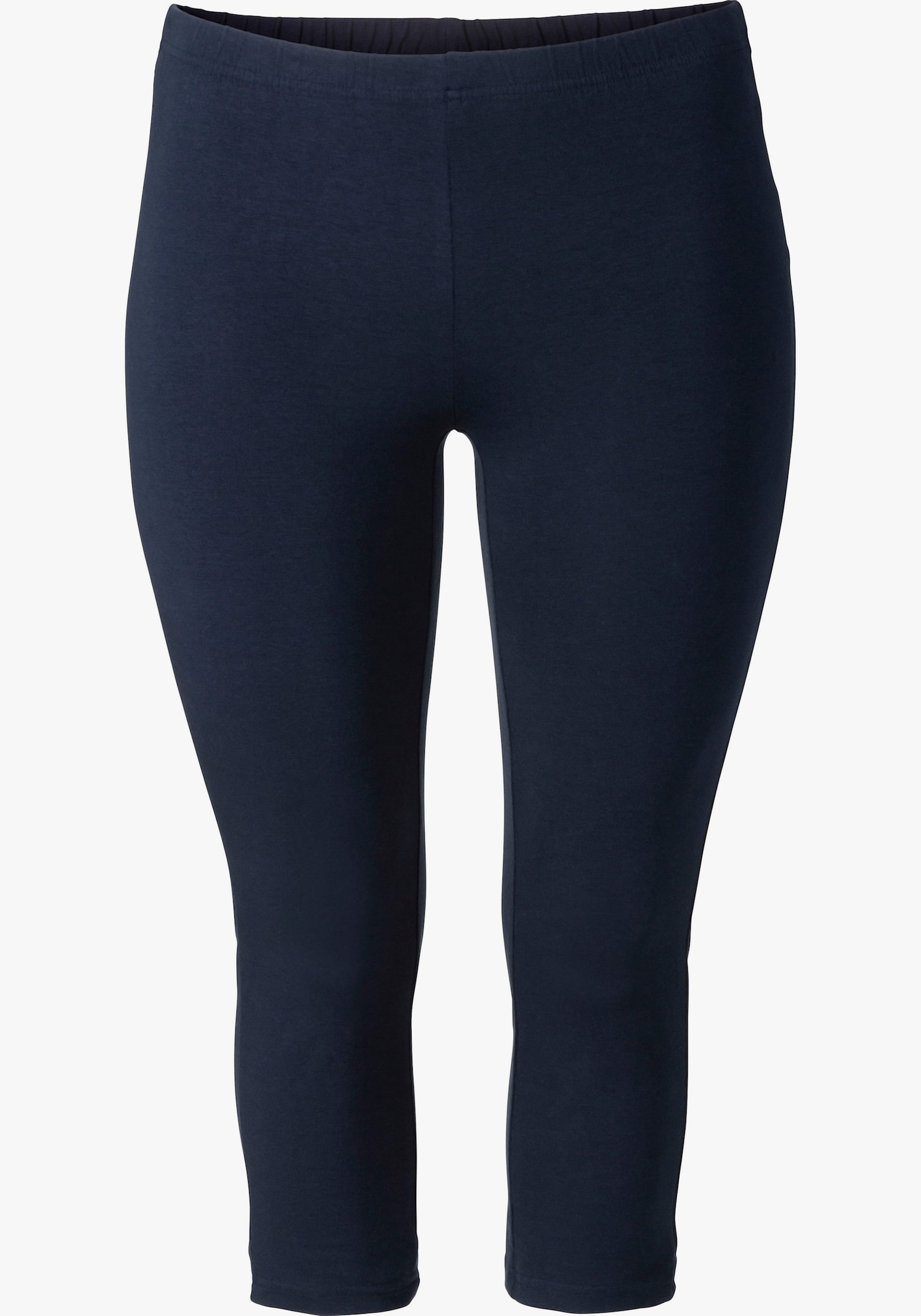sheego Caprilegging met elastische band - marine