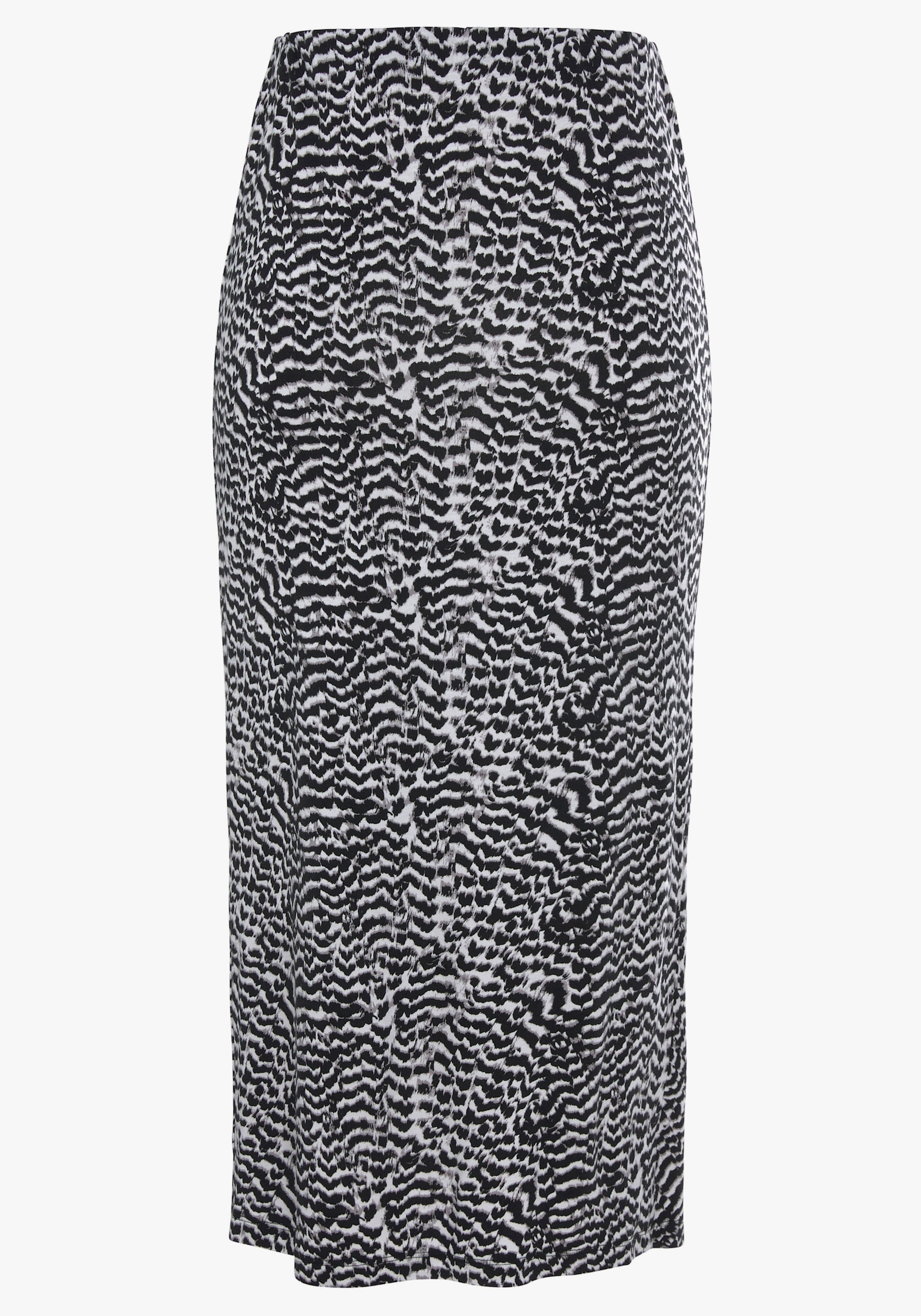 Vivance Jupe midi - noir-blanc imprimé