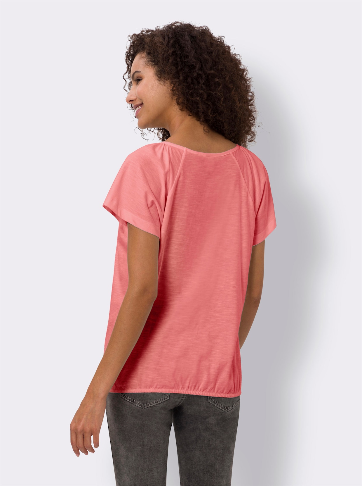 heine Shirt met ronde hals - flamingo