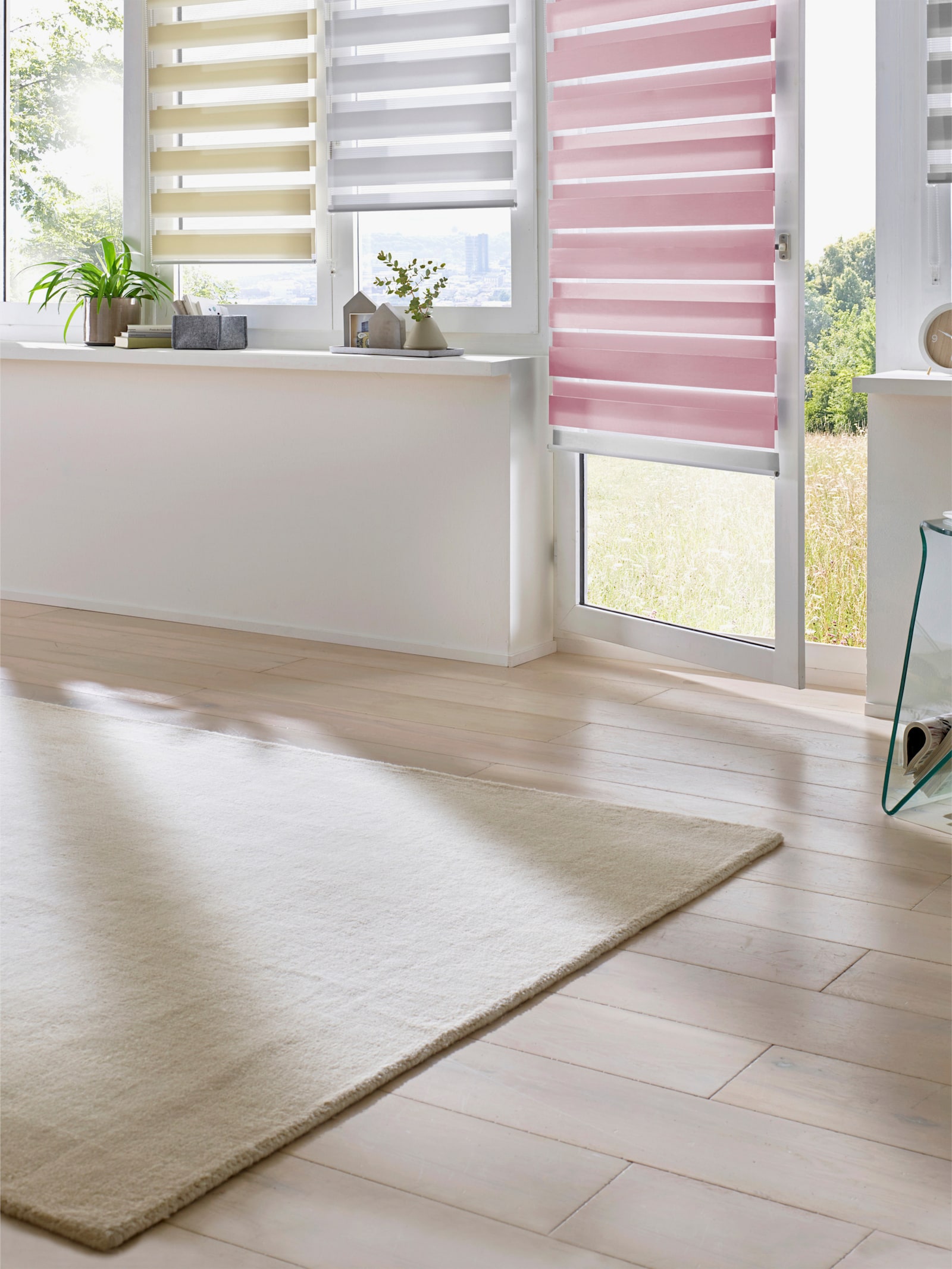 heine home Doppelrollo - mauve