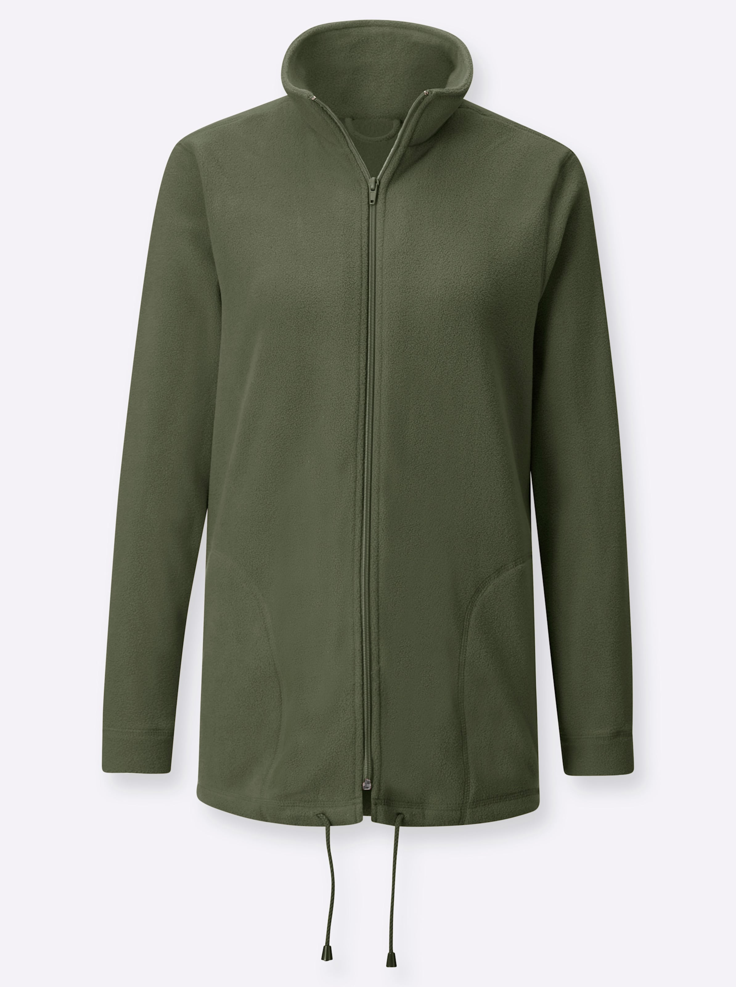 Sheego Damen Grün Fleecejacke - Bild 2