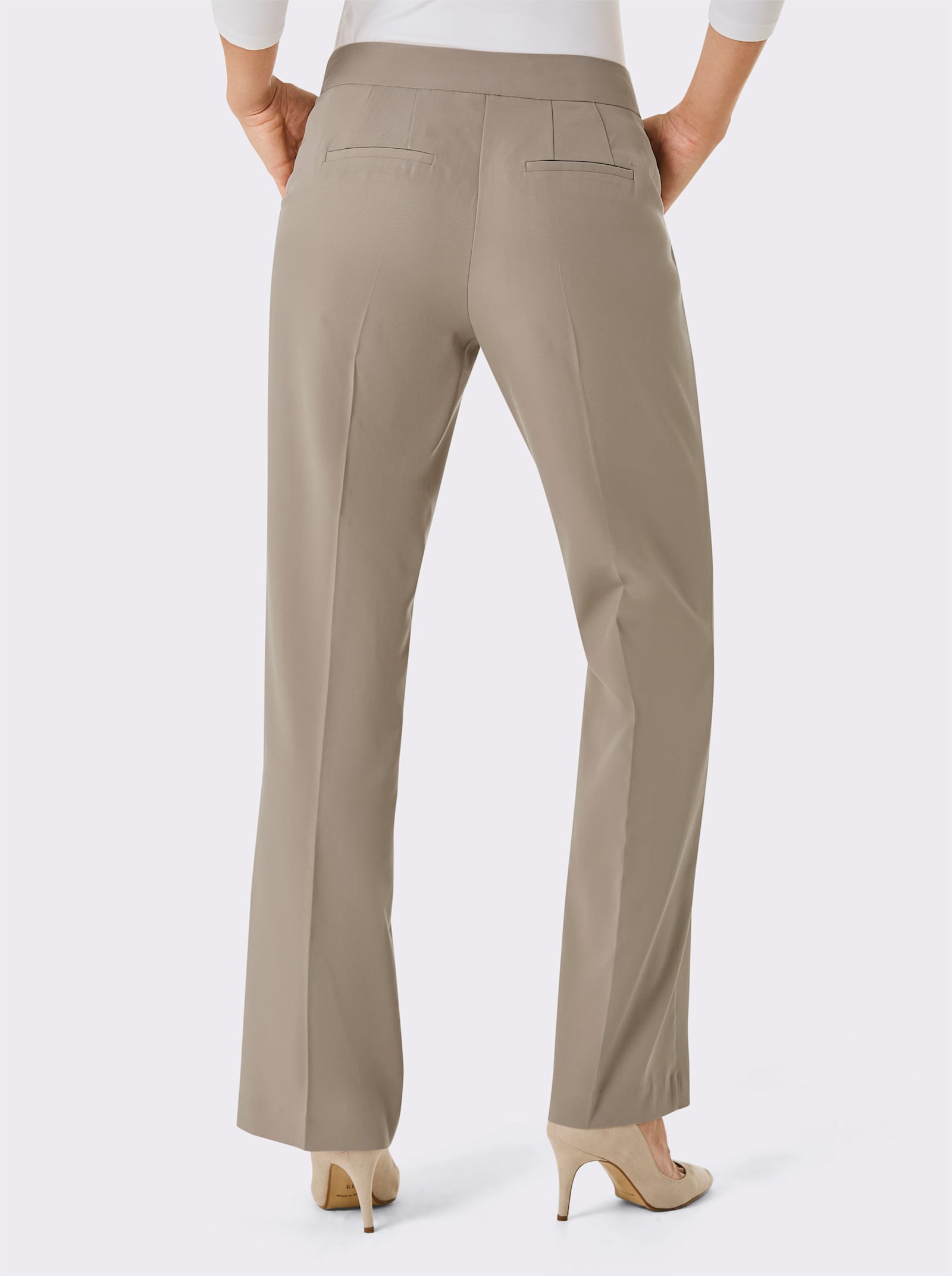 CREATION L PREMIUM Bügelfaltenhose in TENCEL-Qualität - sesam