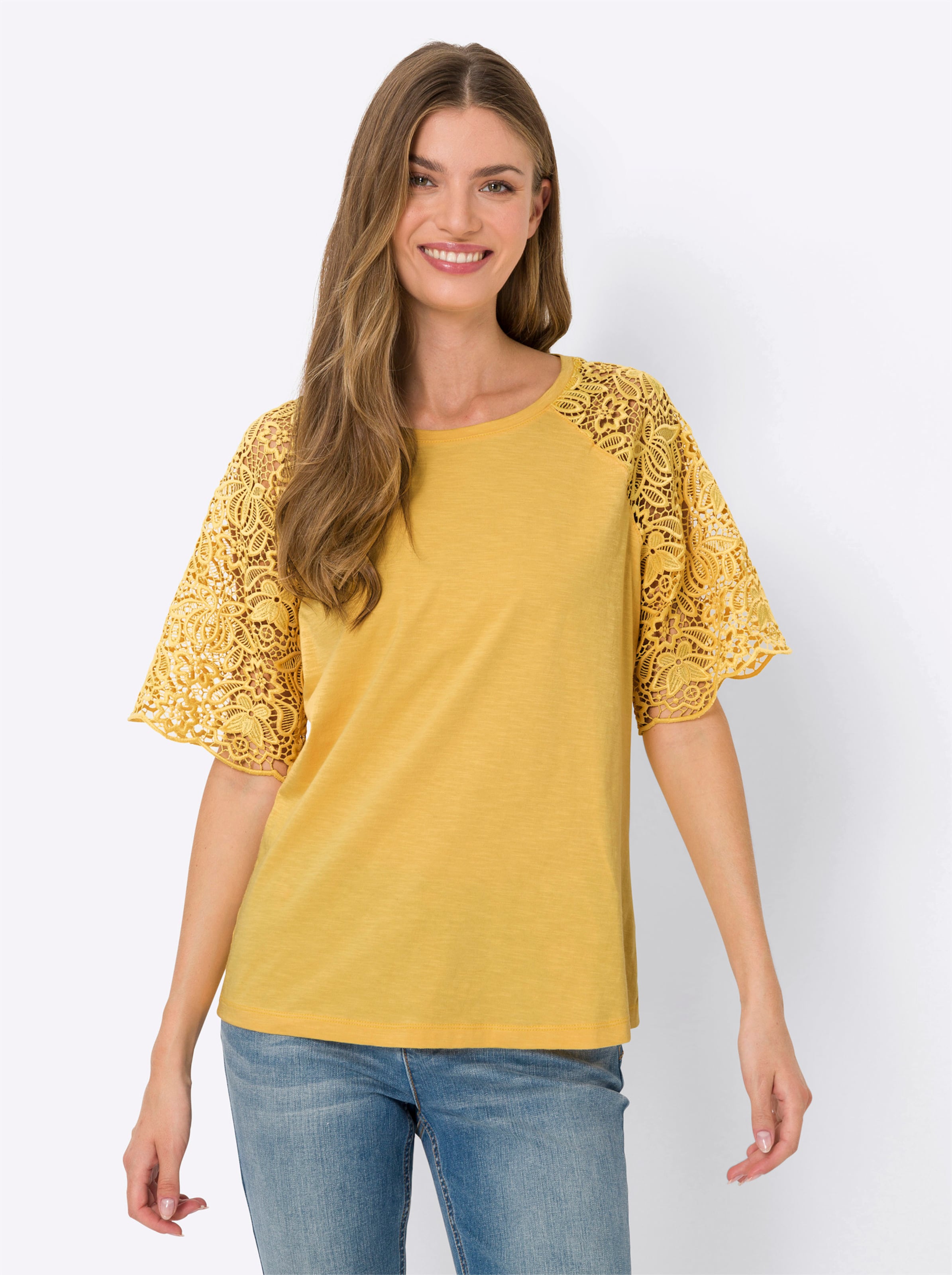 Witt Damen Shirt, gelb
