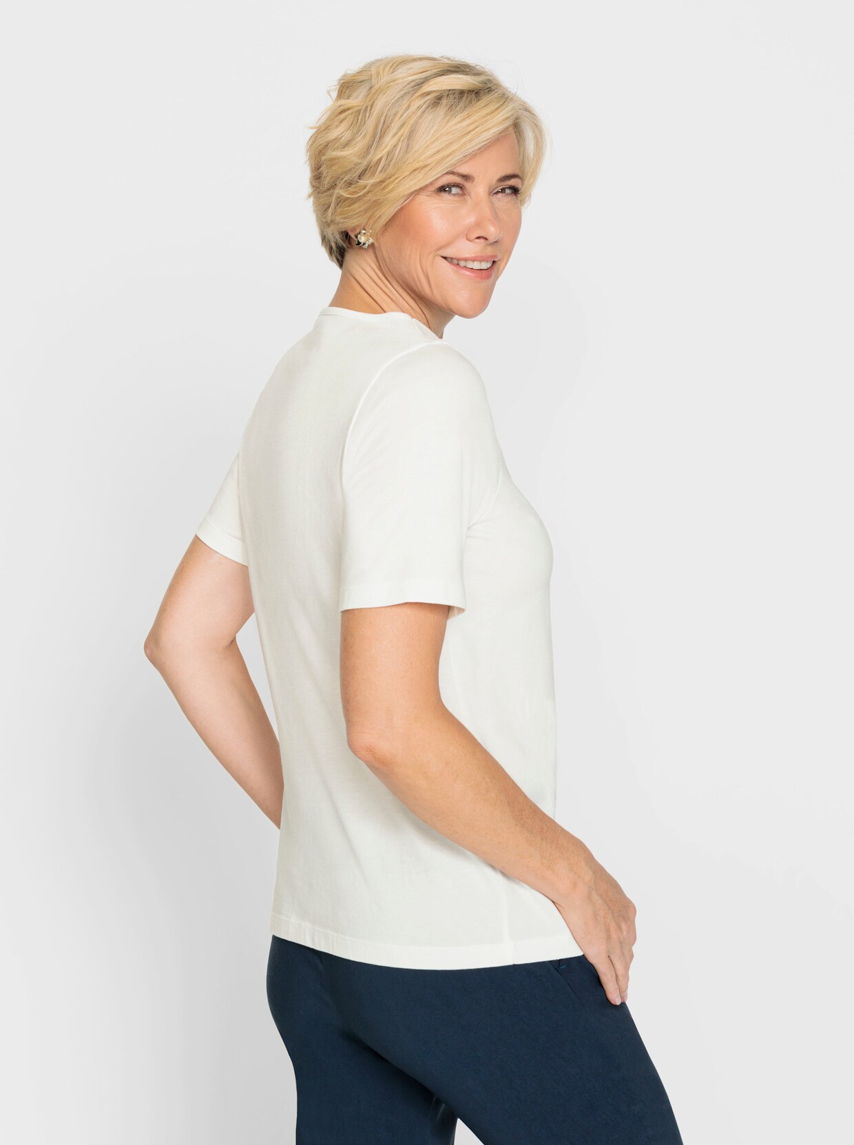 Shirt met korte mouwen - ecru