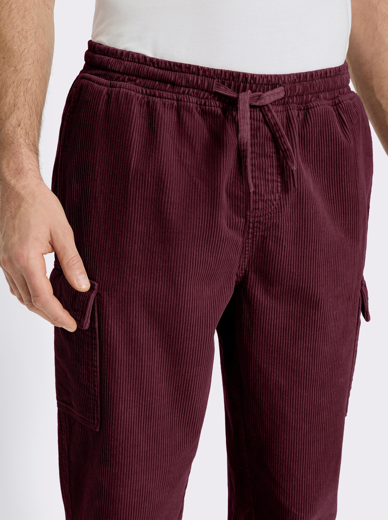 Catamaran Cargohose mit Rundum-Dehnbund - burgund