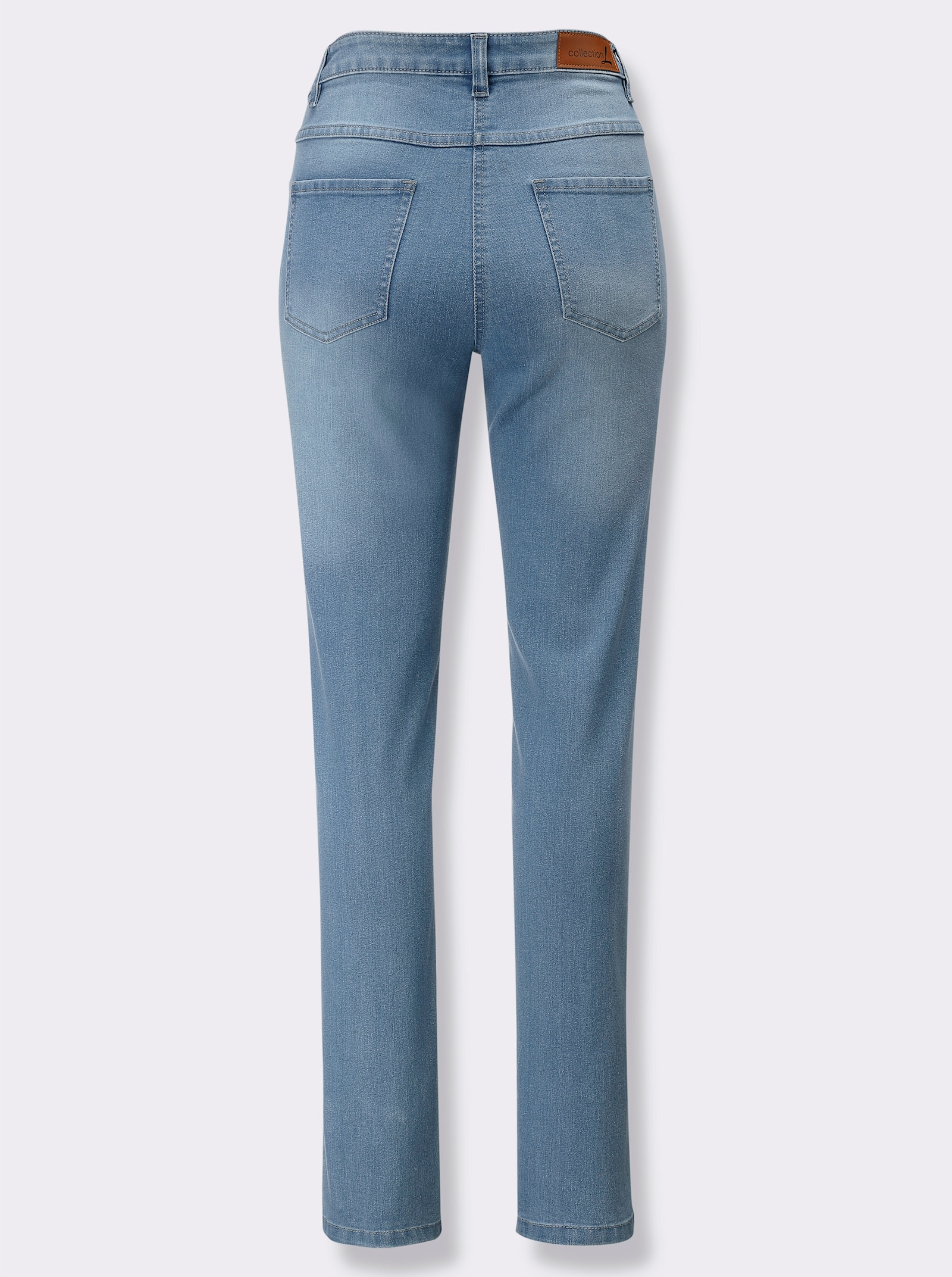 Jeans met voetsplitten - blue-bleached