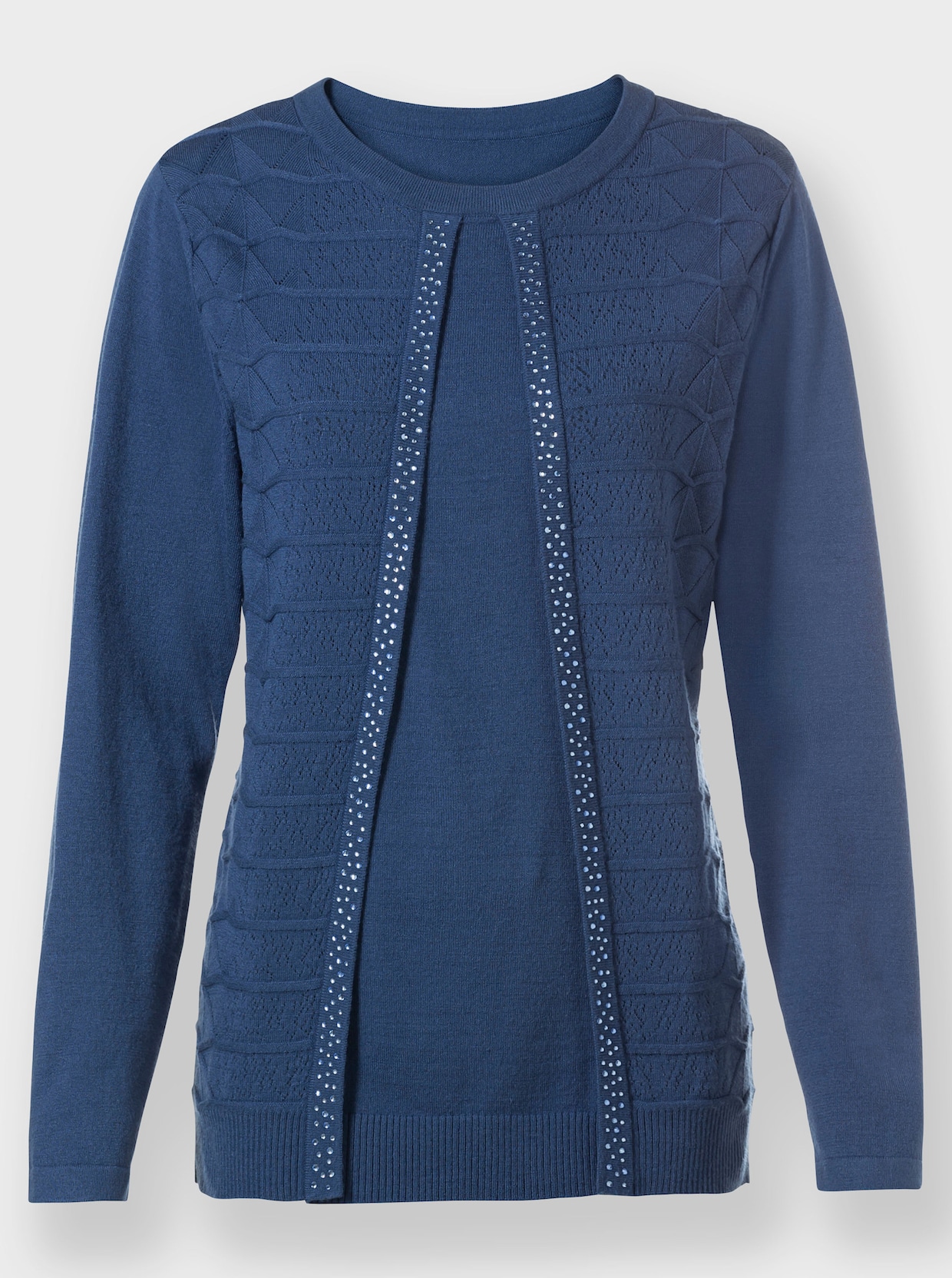 Pullover - jeansblau