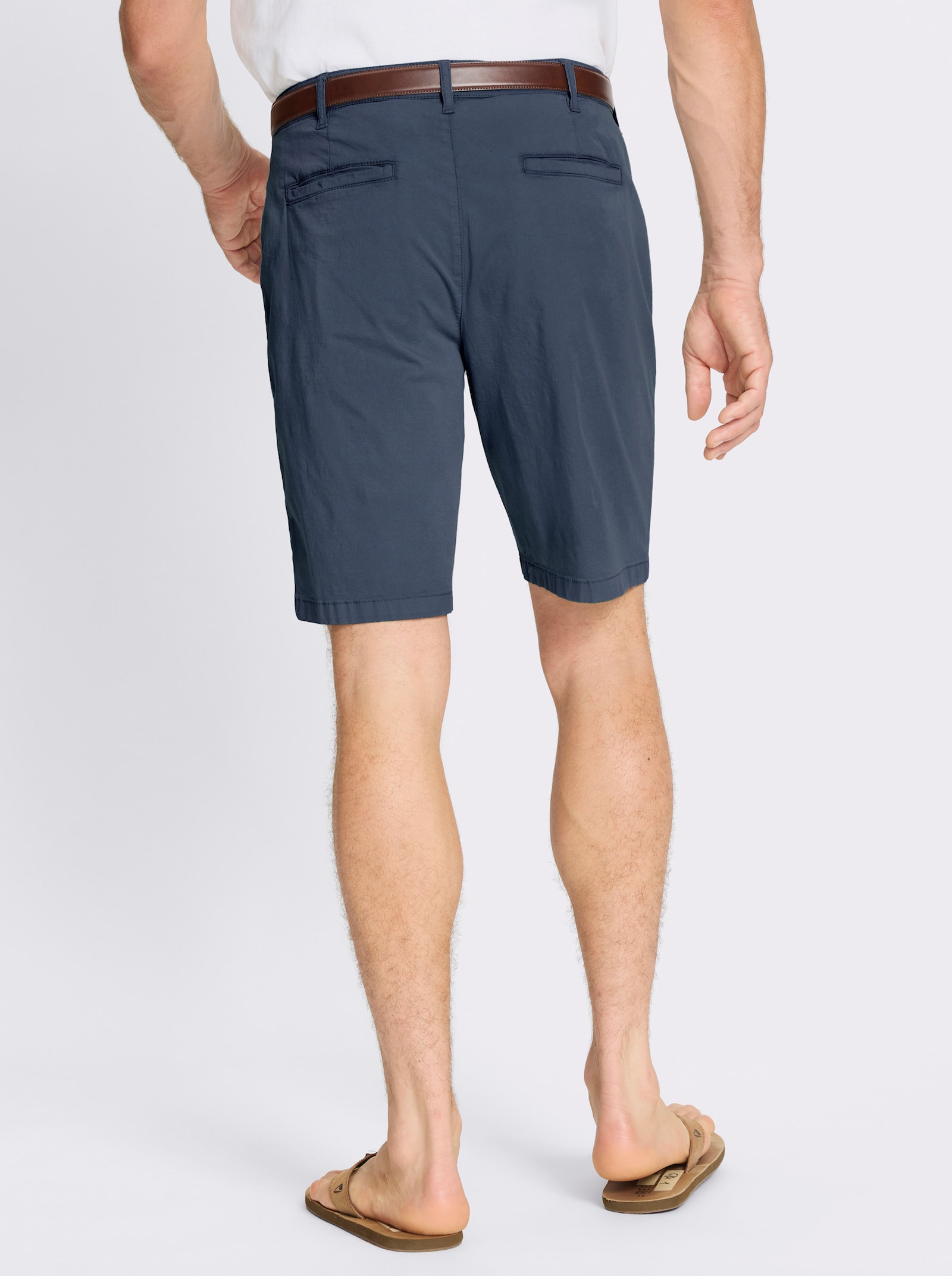 Marco Donati Bermudas aus Twill-Qualität - rauchblau