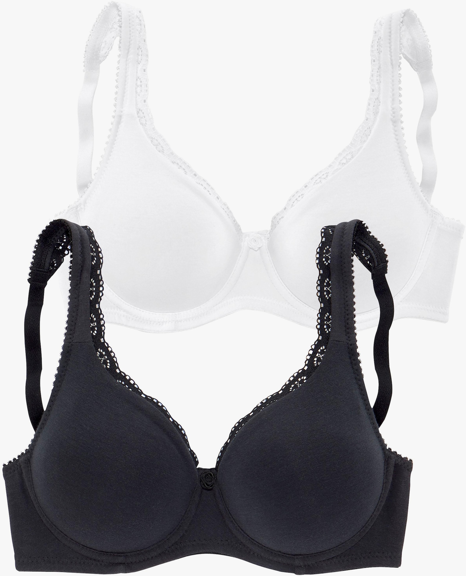 petite fleur T-shirtbeha - zwart+wit