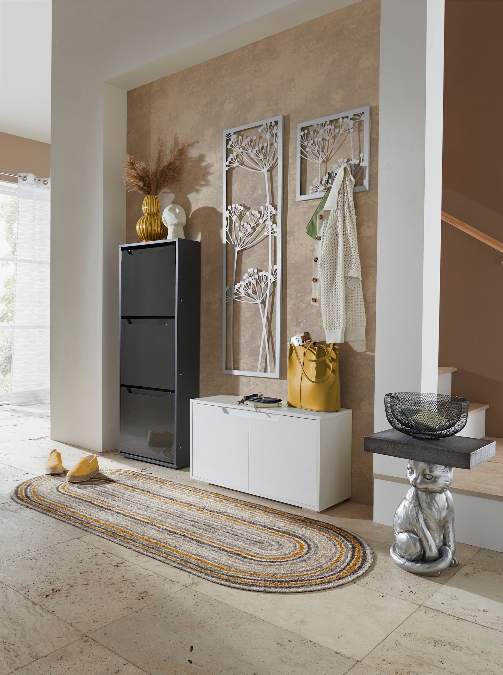 heine home Wandgarderobe - silberfarben