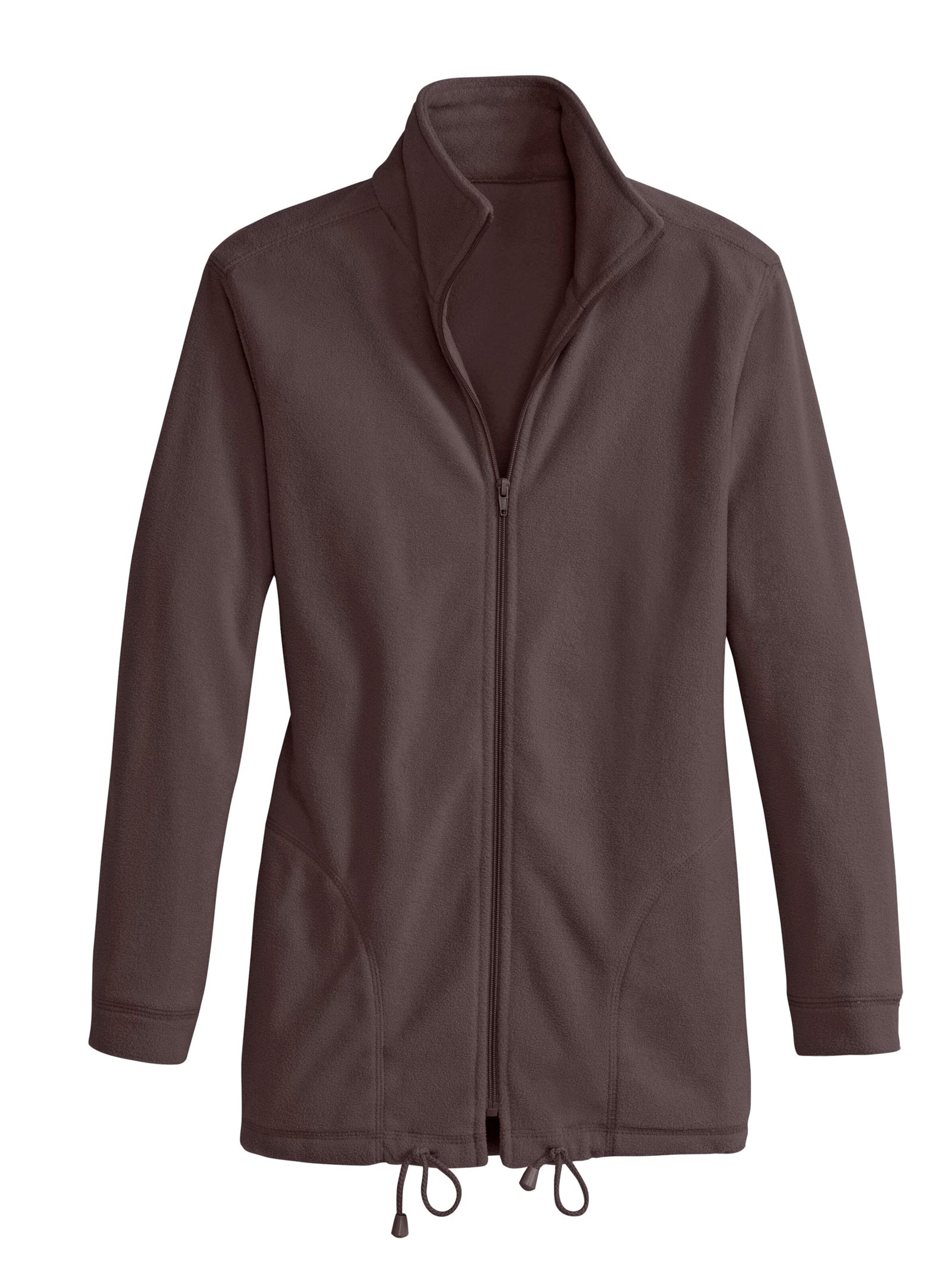 Fleece-Jacke - mokka