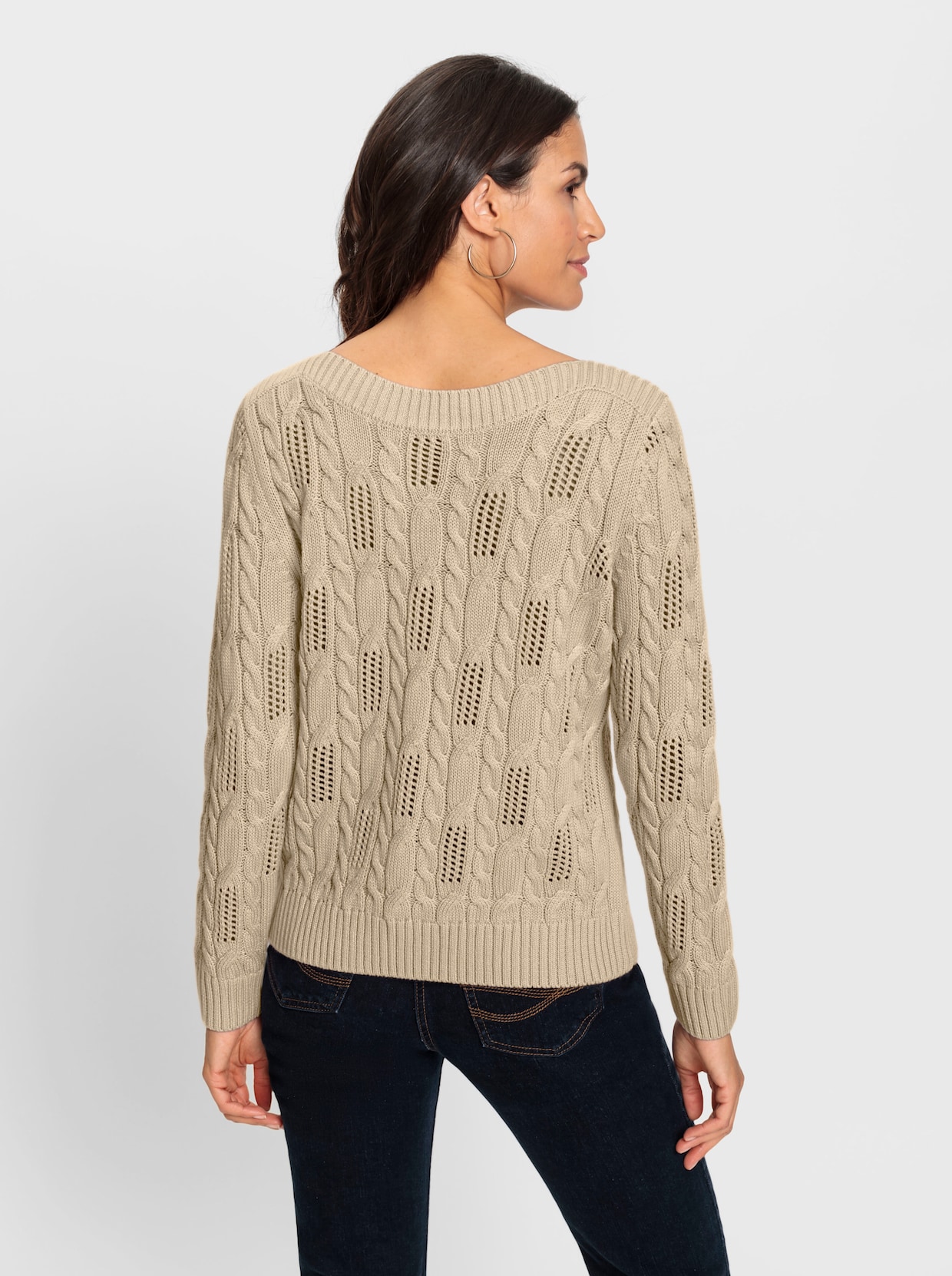 Pullover met lange mouwen - zand