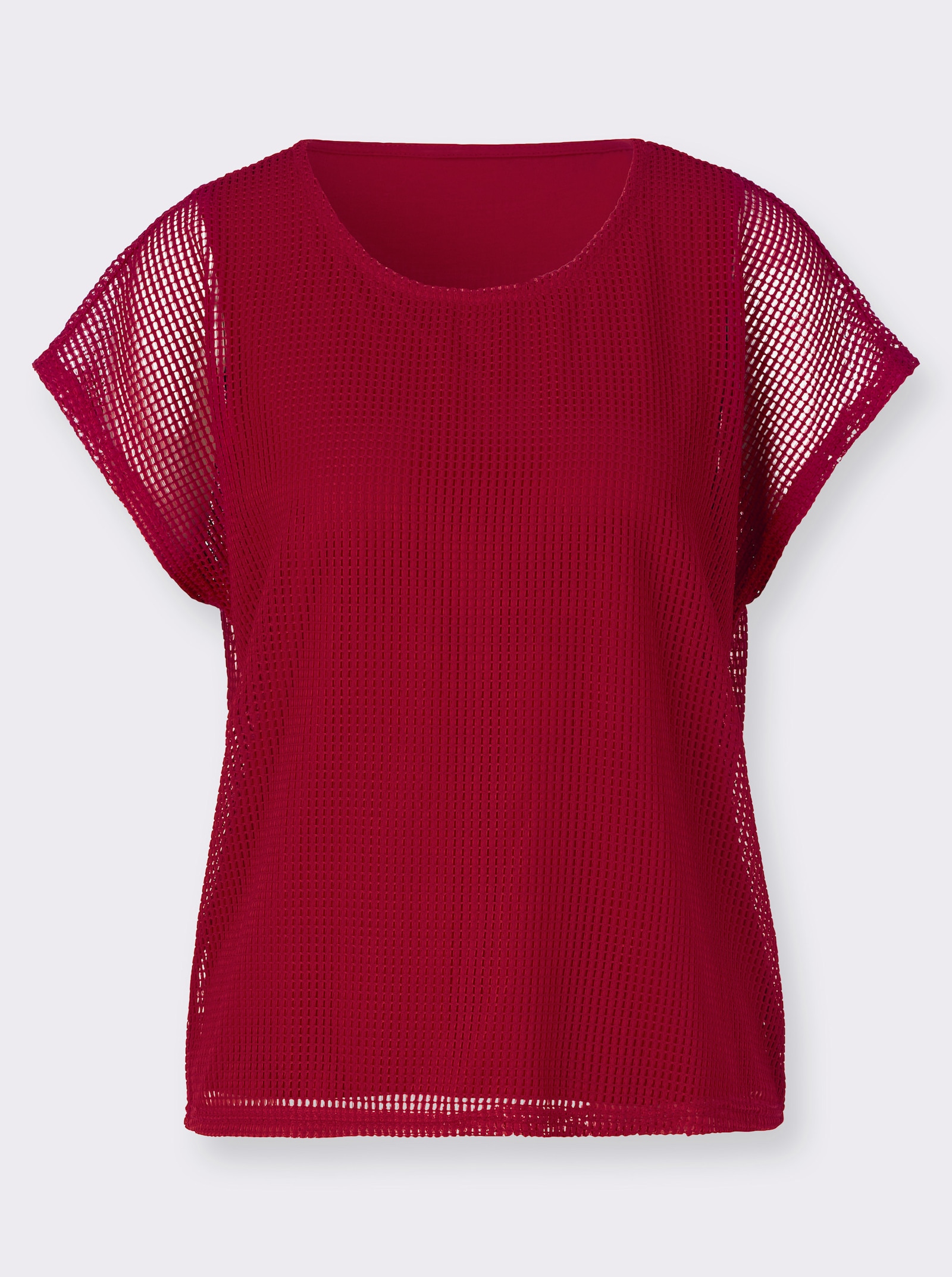 Shirt in 2-in-1-Optik - rot