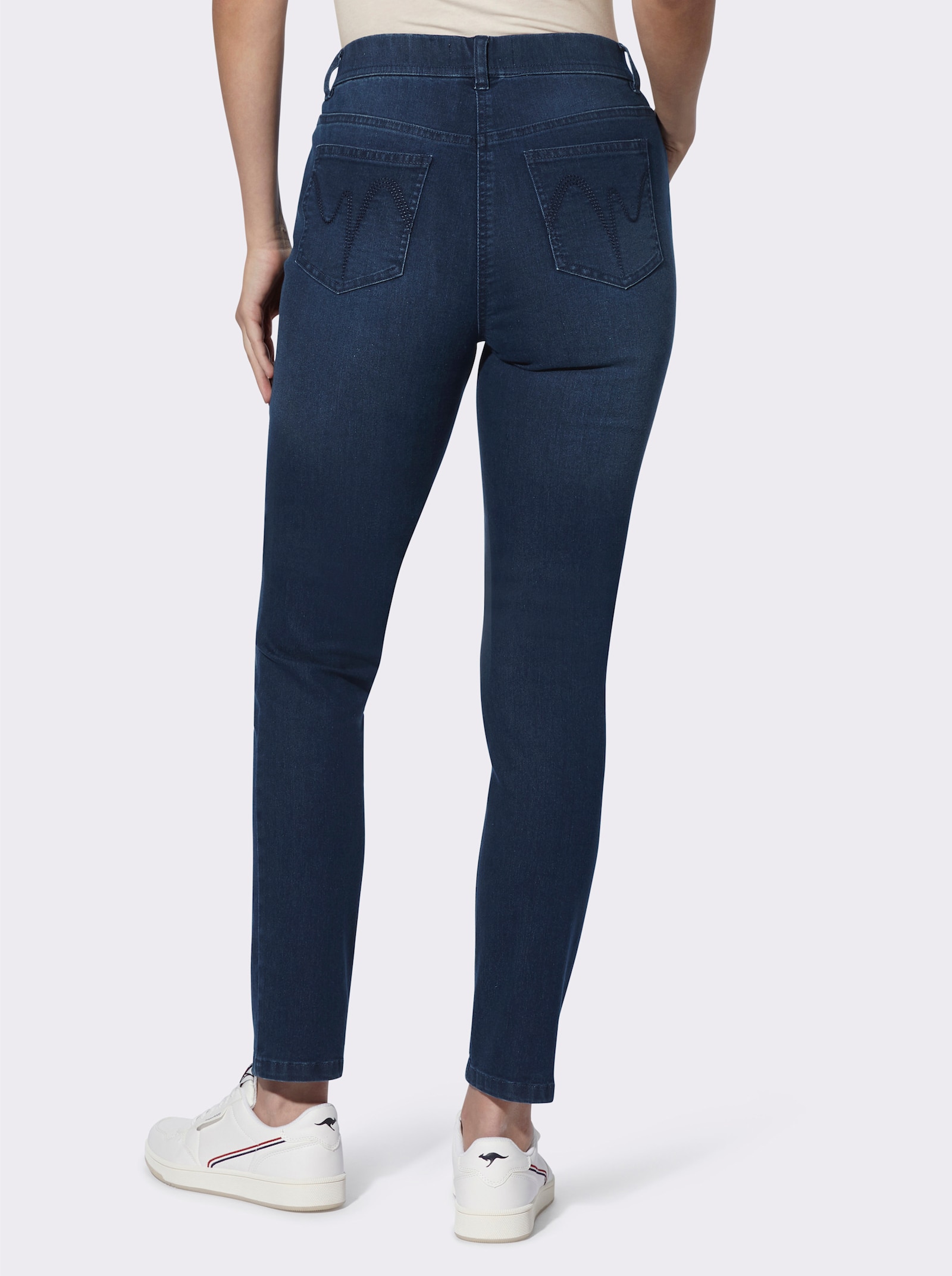 heine Schlupfjeans mit Gürtelschlaufen - dark blue