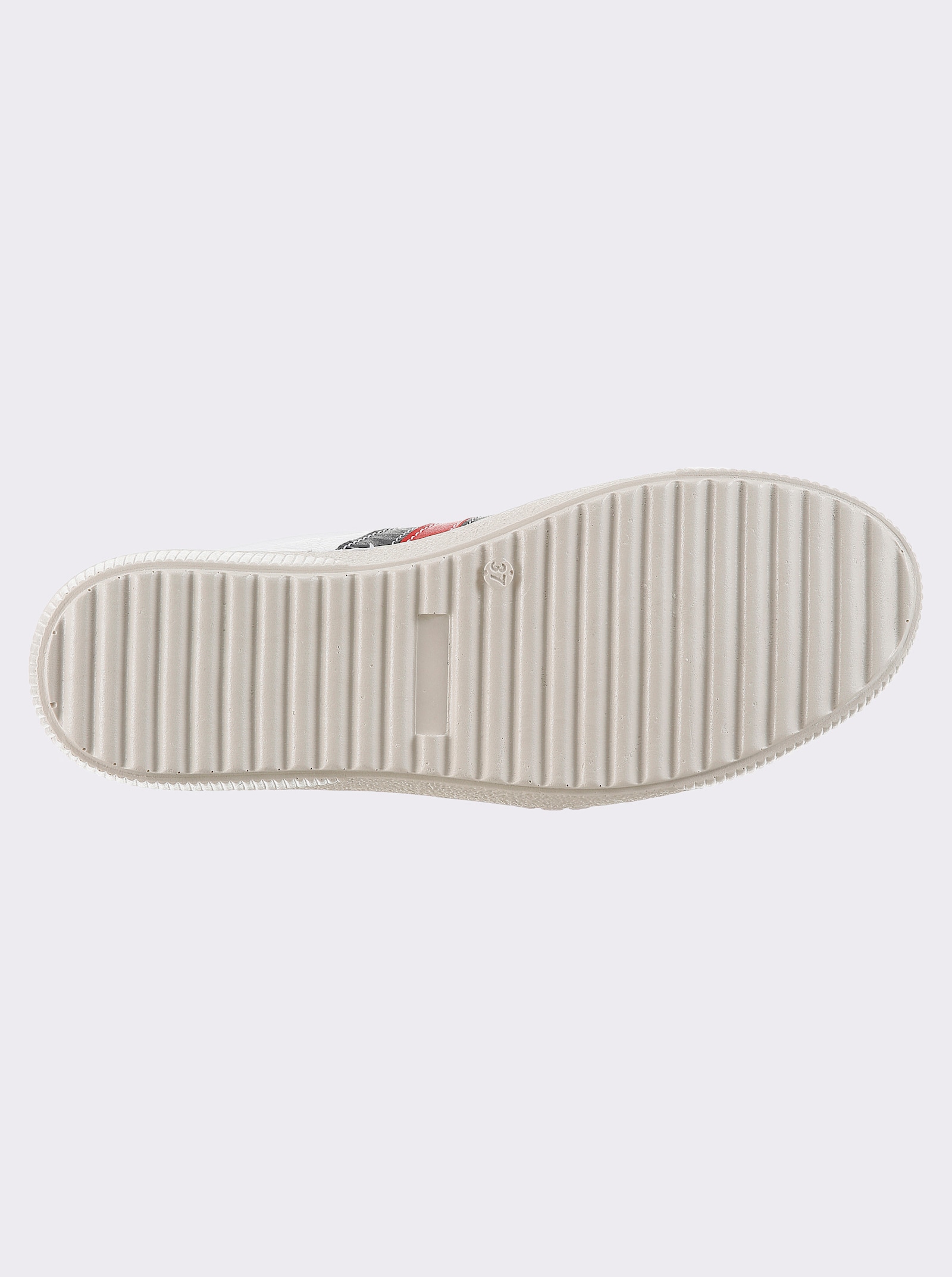 airsoft modern+ Sneaker mit Wechselfußbett - weiß-marine