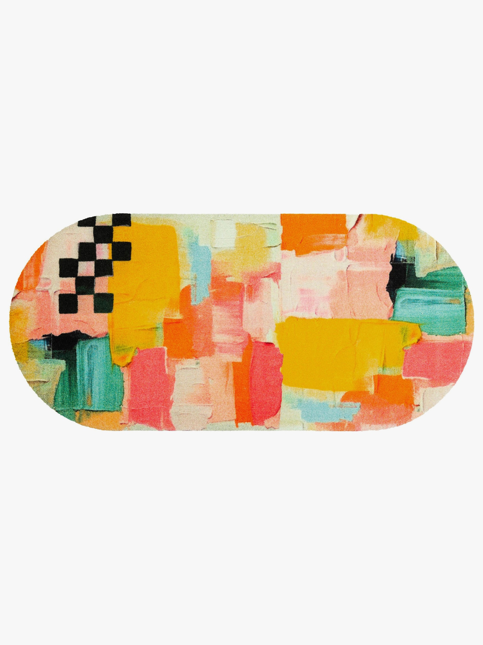 wash+dry by Kleen-Tex Fußmatte - gelb-bedruckt