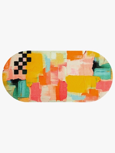 wash+dry by Kleen-Tex Fußmatte - gelb-bedruckt