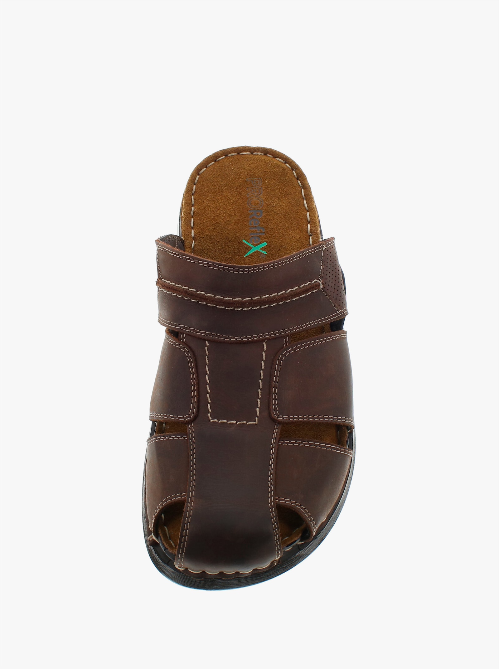 Reflexan Clog in aufwendiger Verarbeitung - cognac