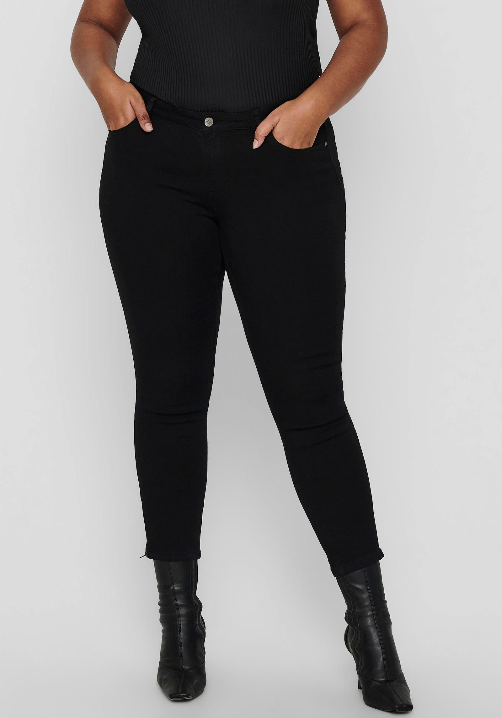 Skinny-fit-Jeans - black