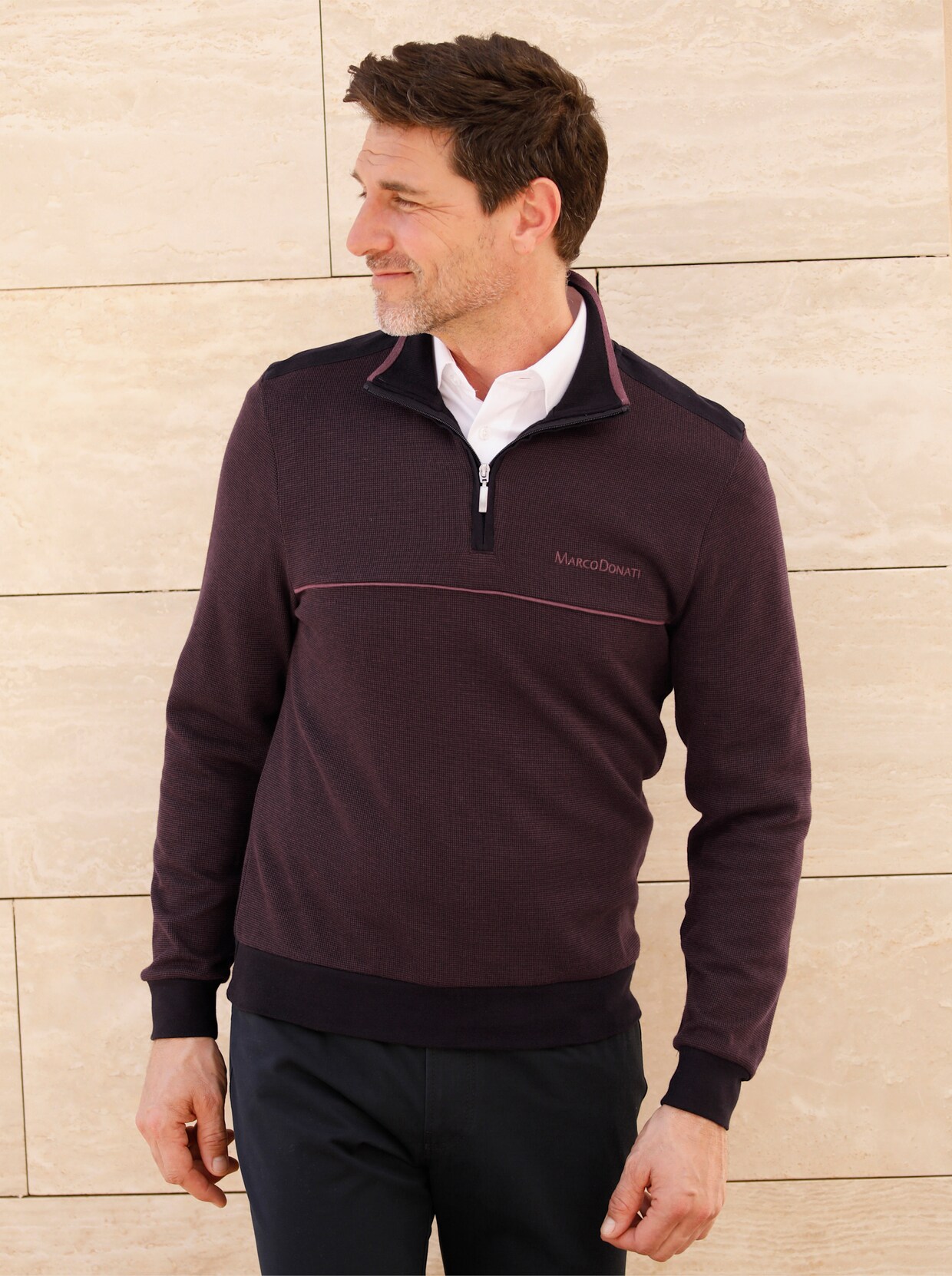 Marco Donati Sweatshirt - bordeaux