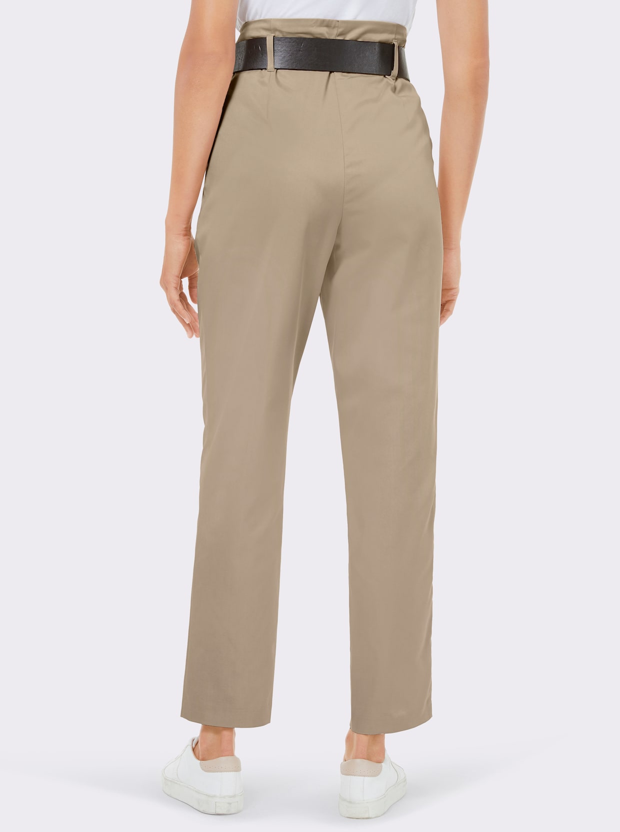 Bundfaltenhose - beige