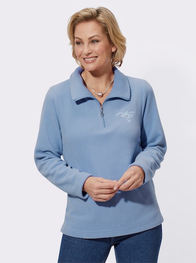 Fleece-Shirt - bleu