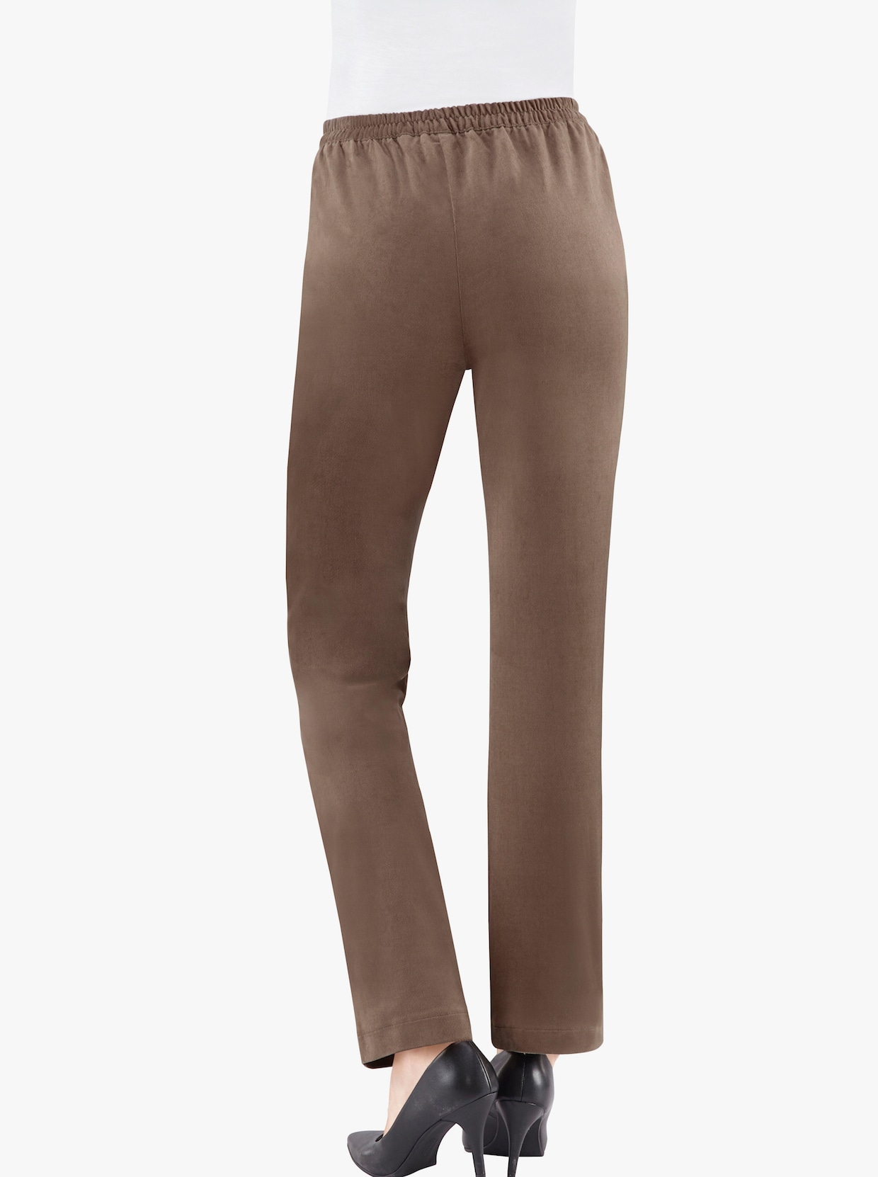 comfortbroek - taupe