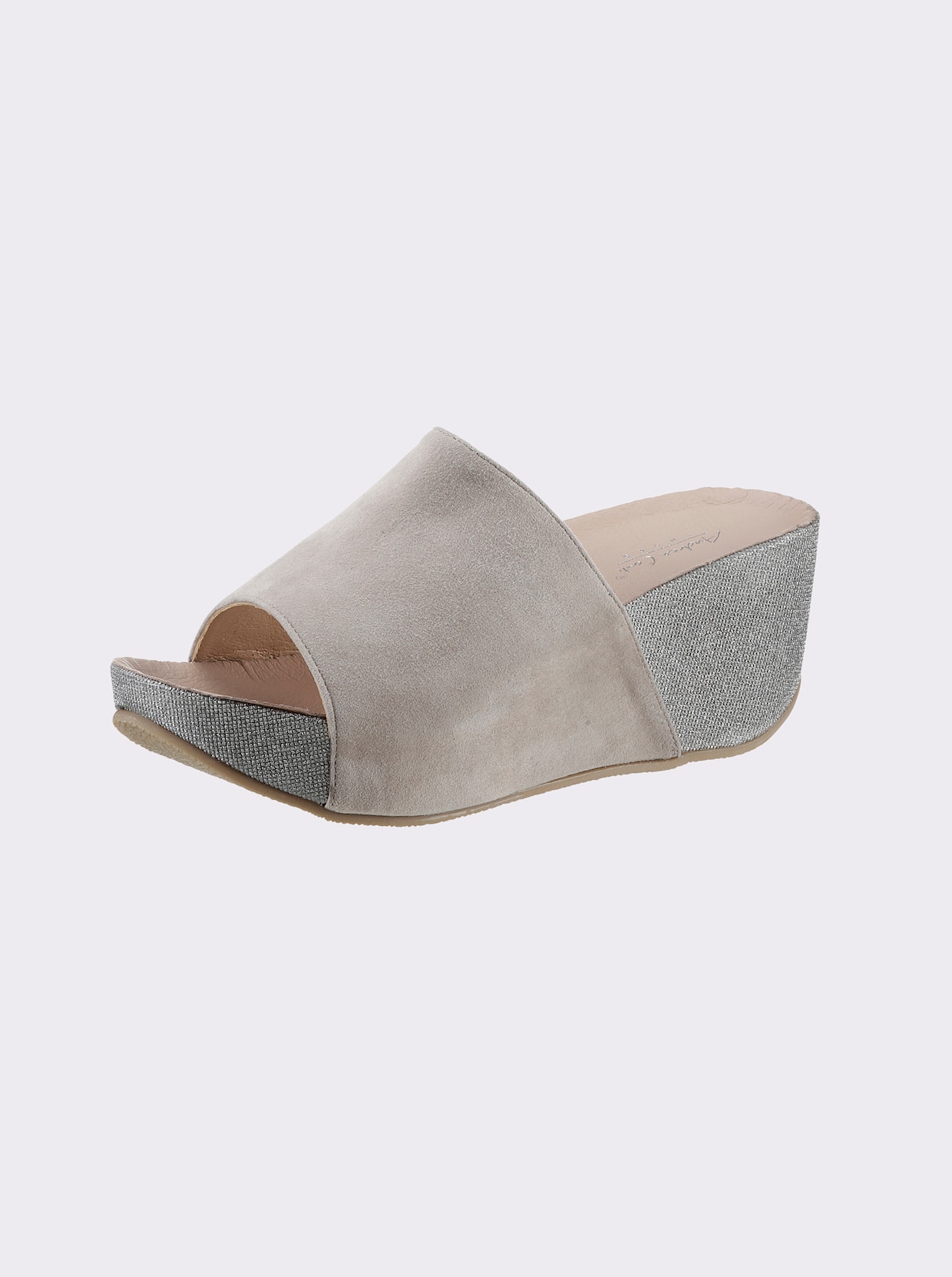 Andrea Conti slippers - zand/metallic