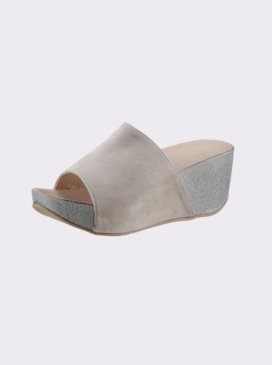 Andrea Conti Pantolette - sand-metallic