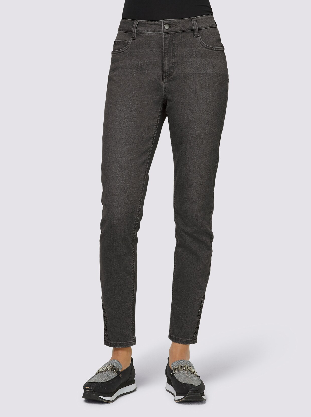 heine Bauchweg-Jeans - grey denim
