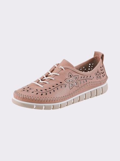 Gemini Schnürschuh mit Perforation - hellrose