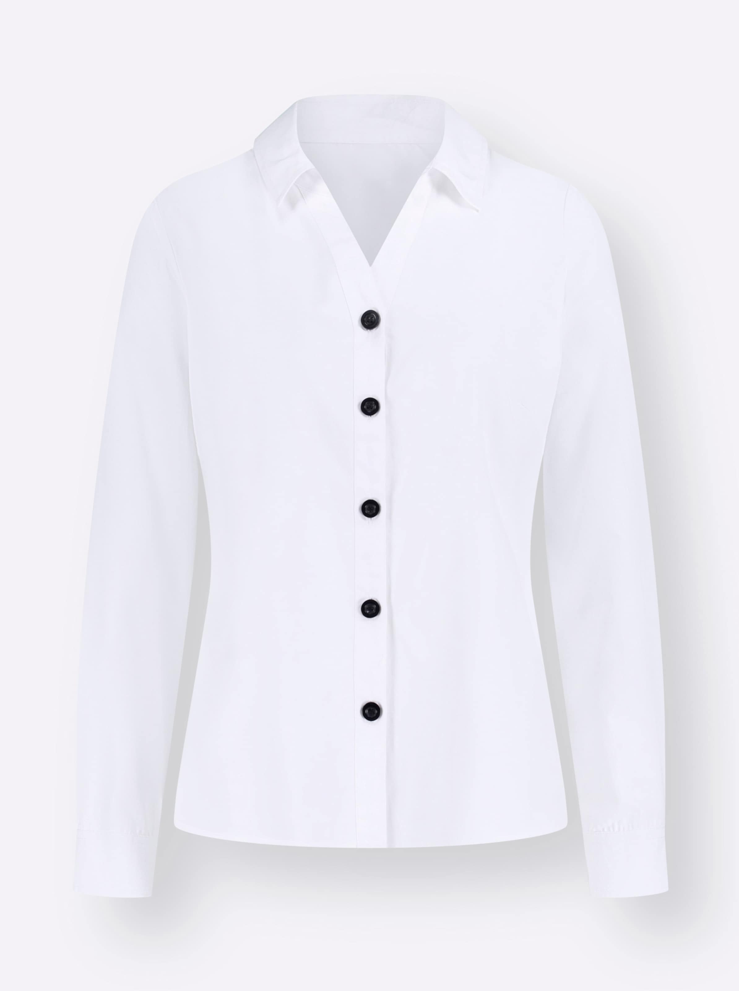 Witte blouse met lange mouwen sale